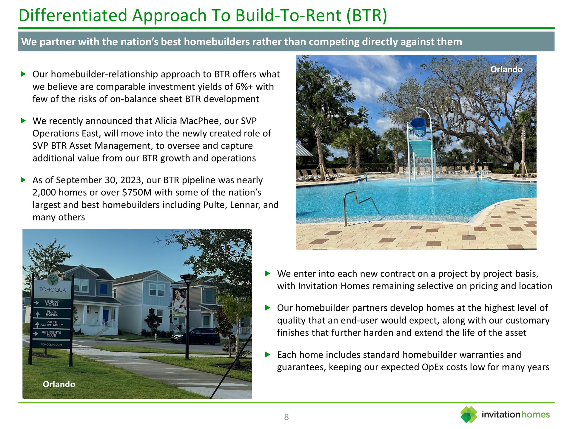 differentiated approach to build to rent | Invitation Homes