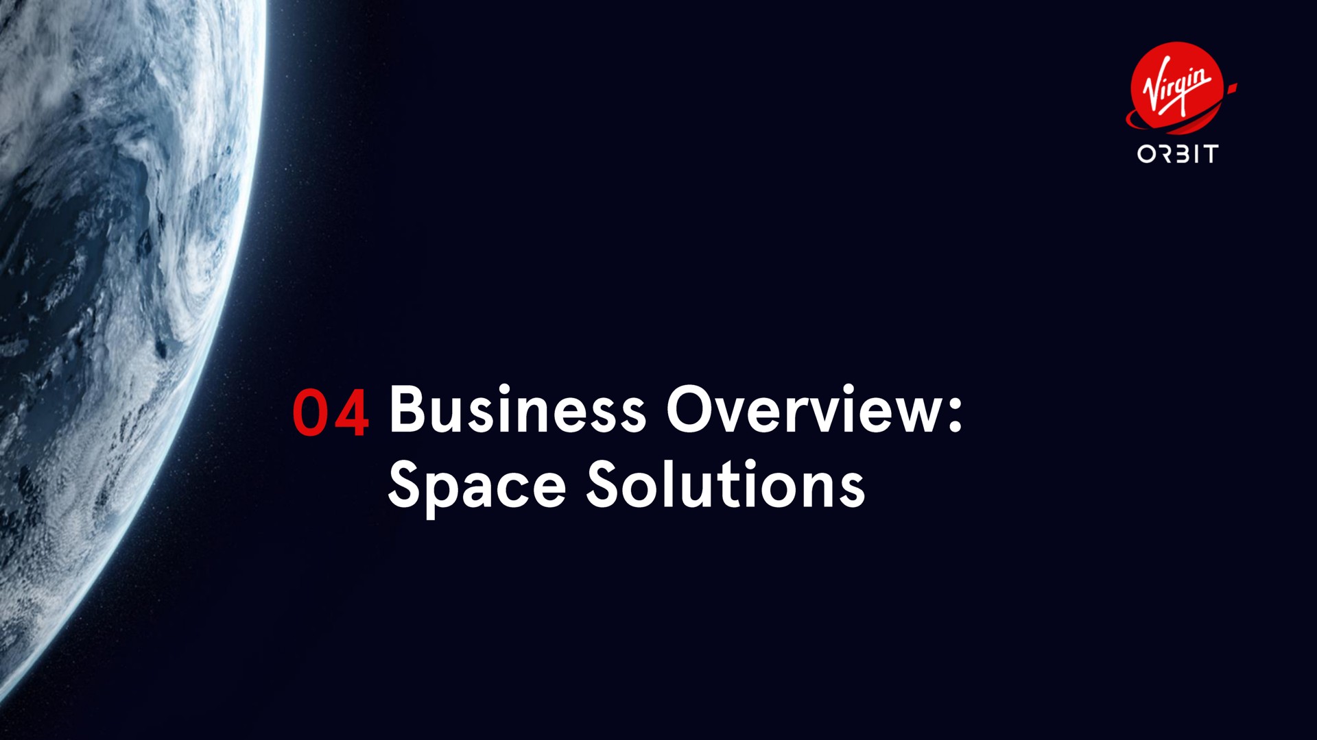 business overview space solutions | Virgin Orbit