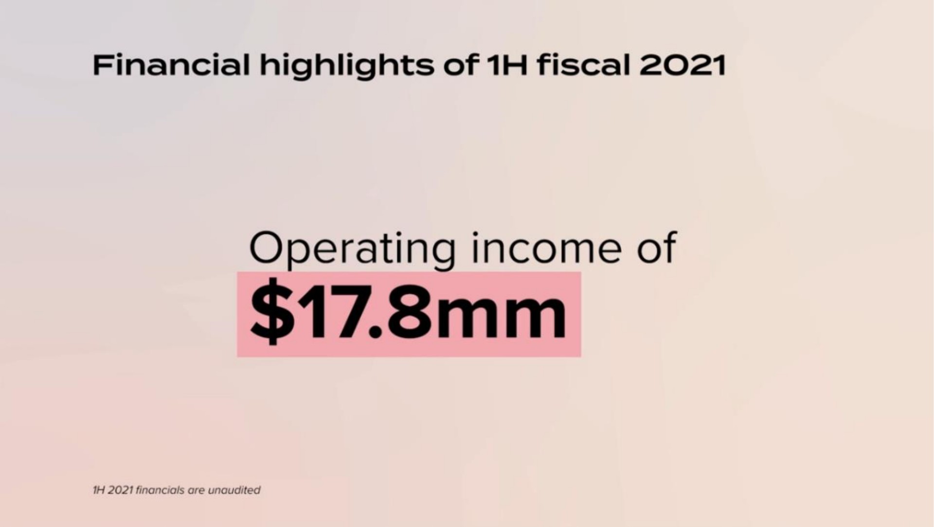 financial highlights of fiscal operating income of | Lulus