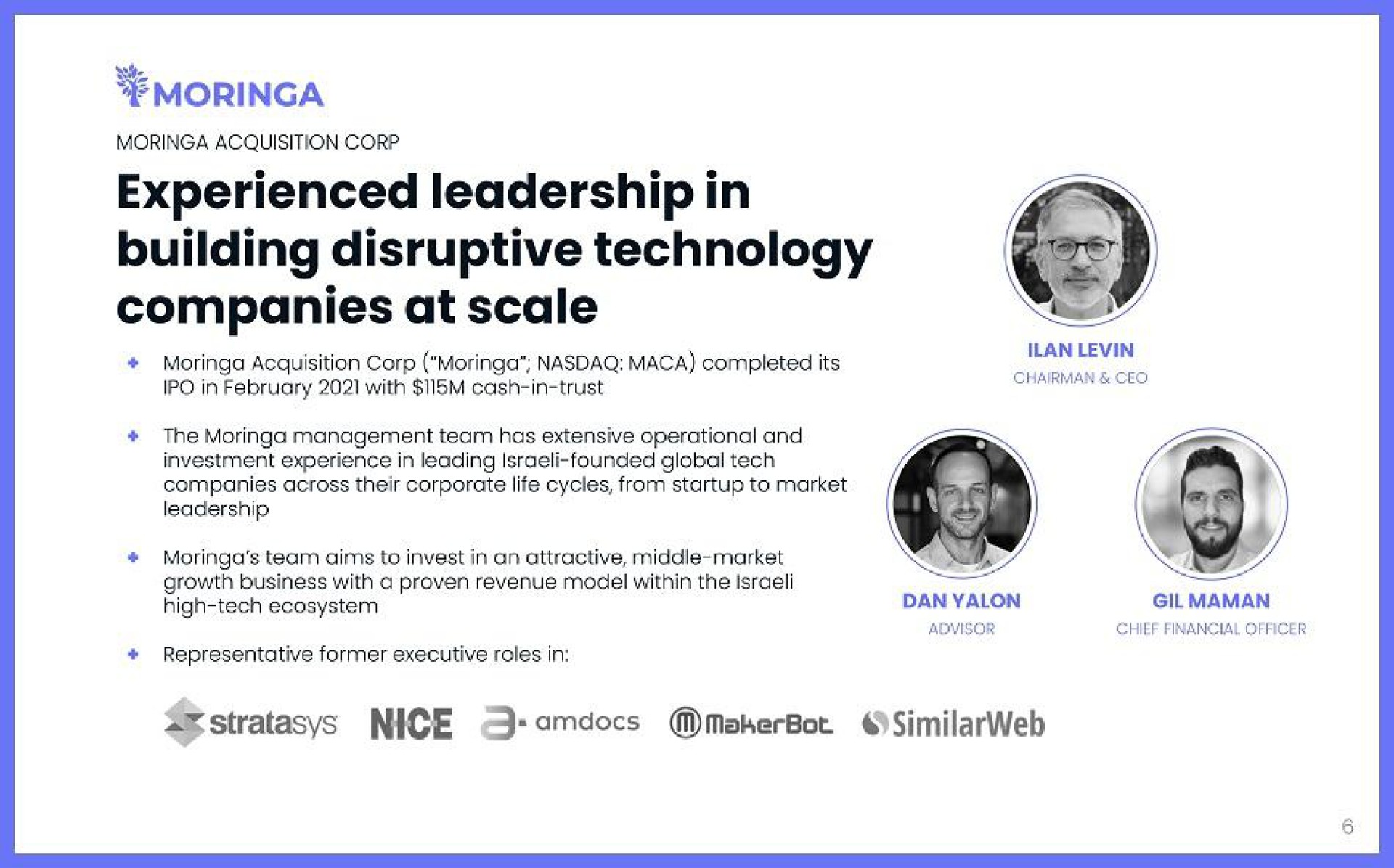 experienced leadership in building disruptive technology companies at scale a nice | Holisto