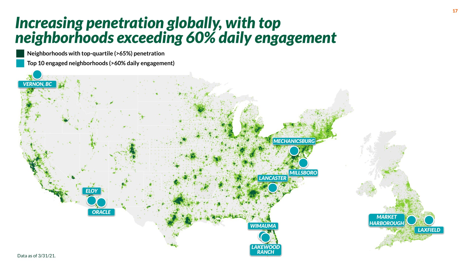 increasing penetration globally with top neighborhoods exceeding daily engagement ers a san | Nextdoor
