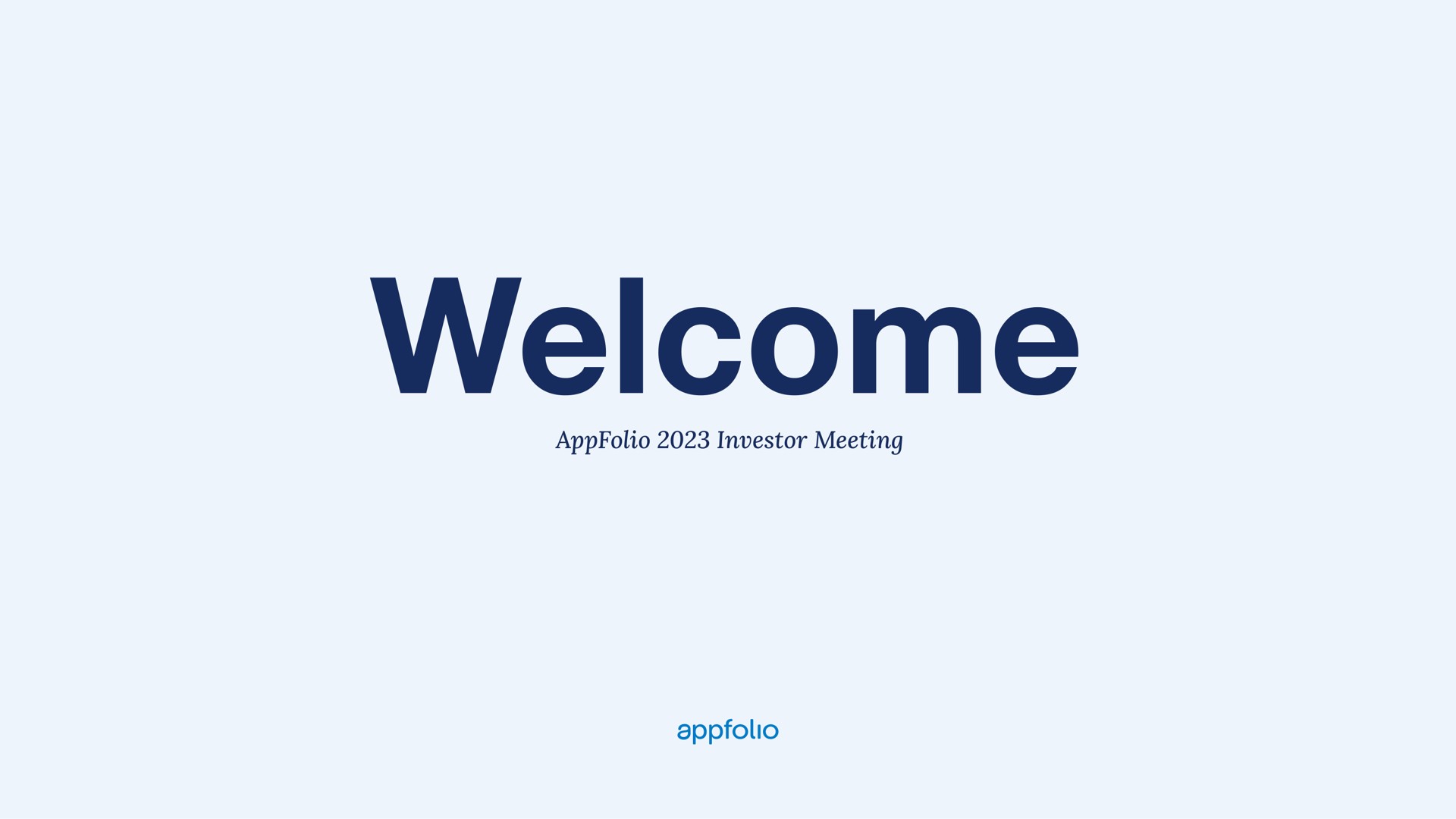welcome | AppFolio