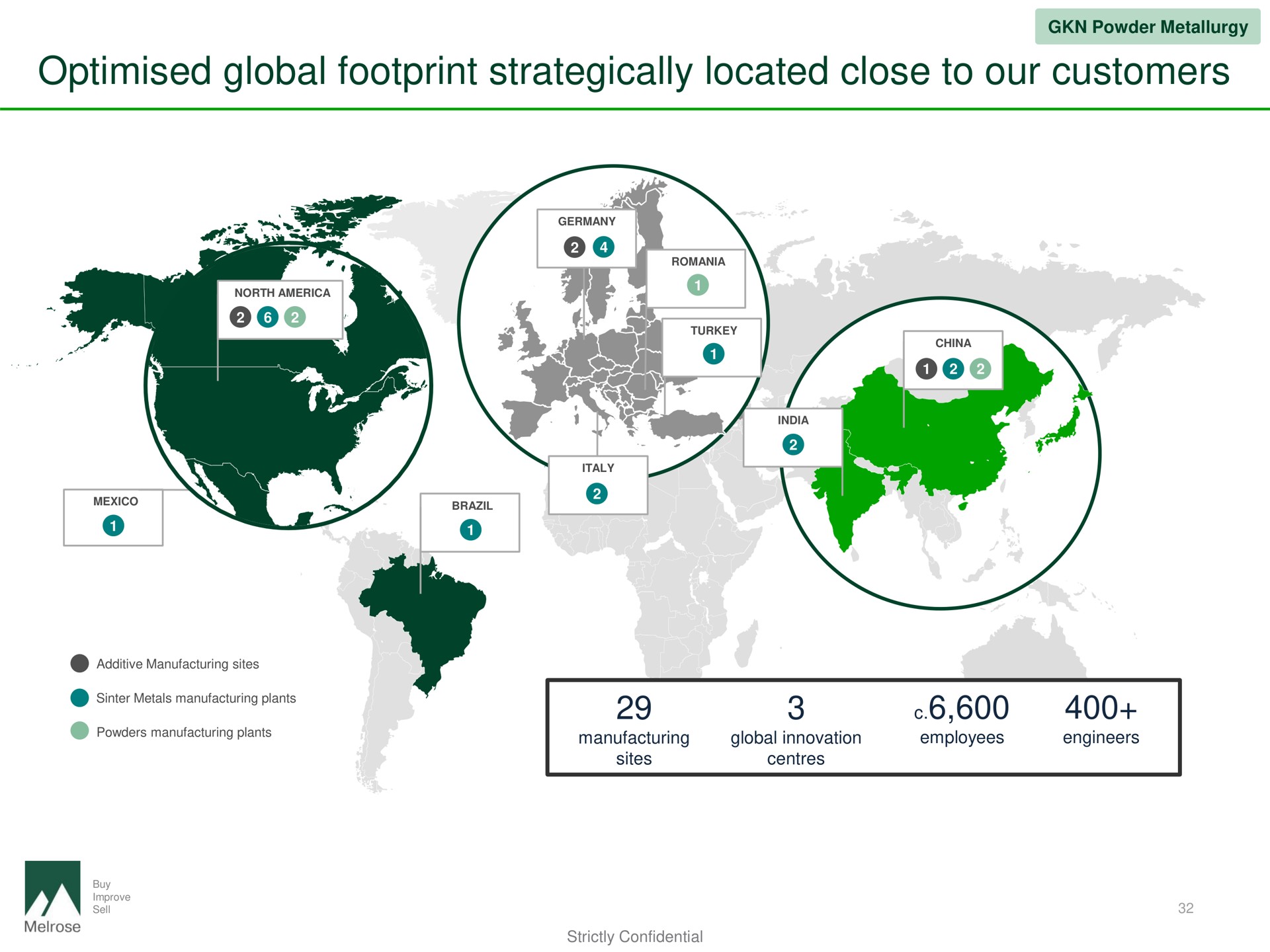 global footprint strategically located close to our customers | Melrose