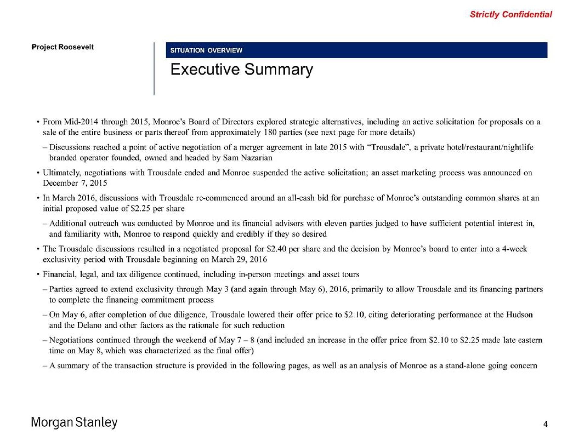 executive summary morgan | Morgan Stanley
