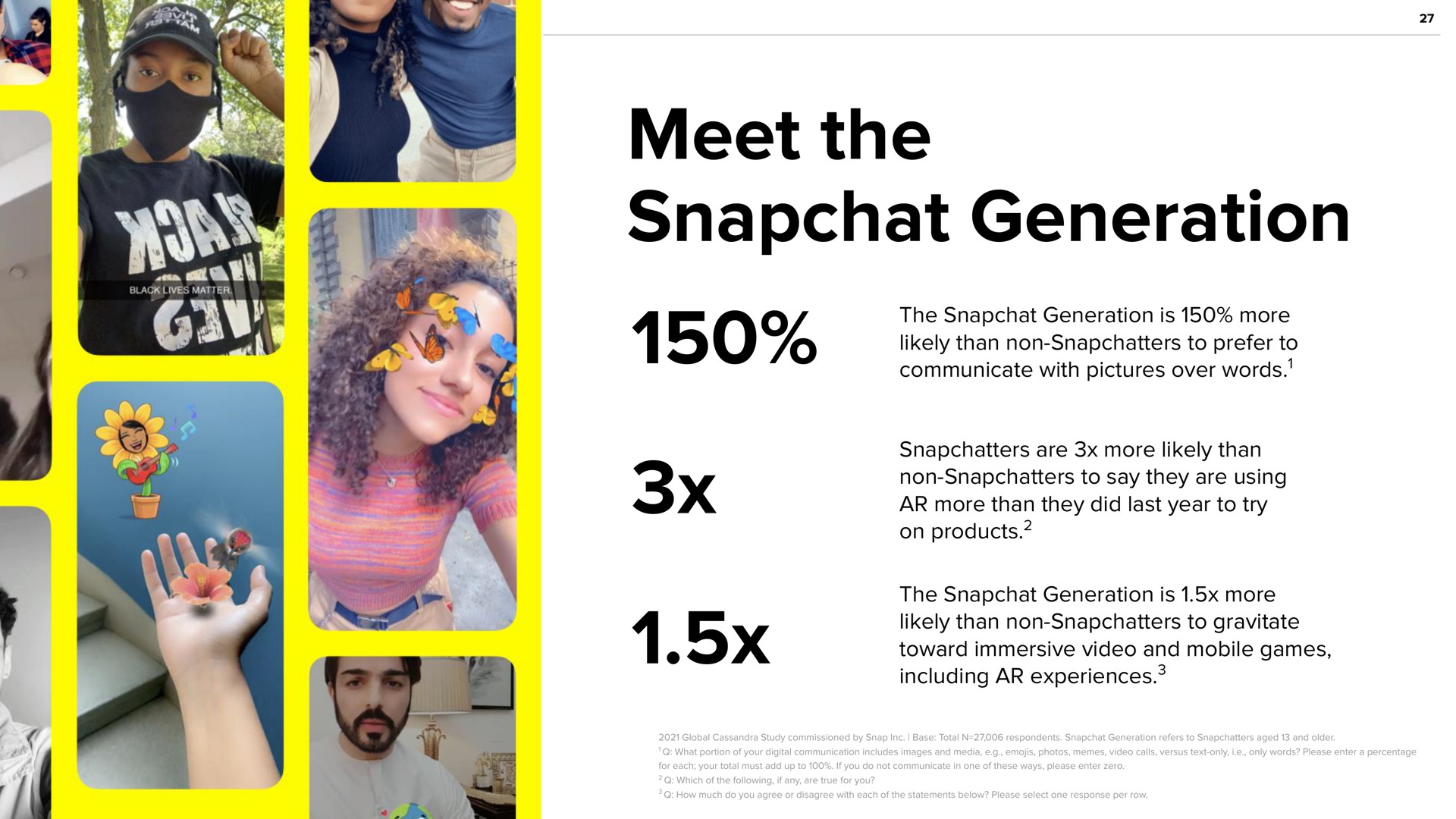 meet the generation on products toward immersive video and mobile games | Snap Inc