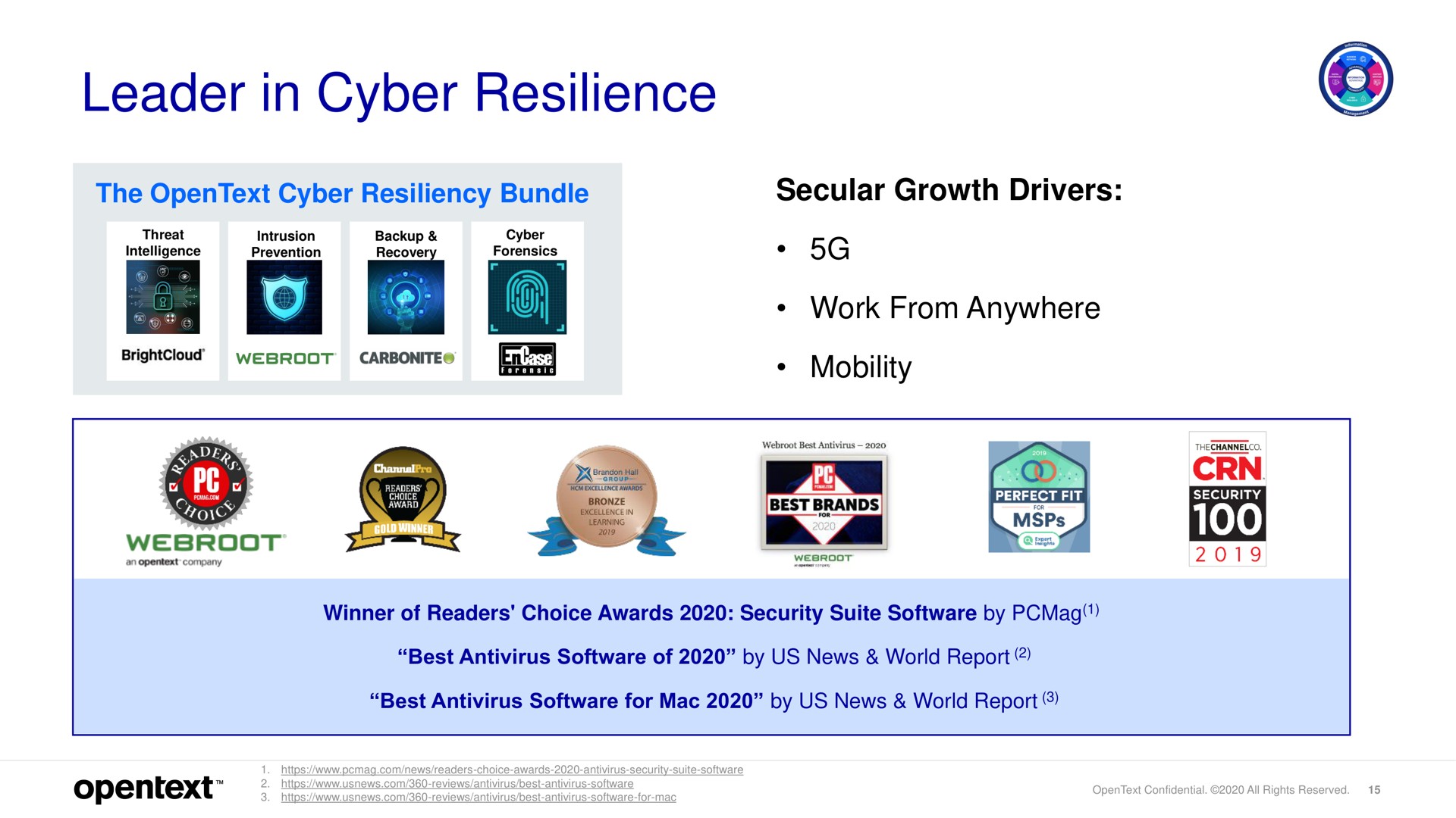 leader in resilience mobility | OpenText
