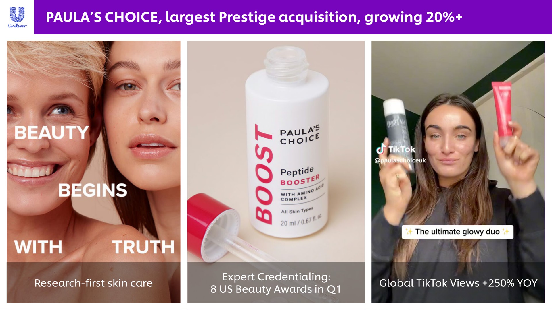choice prestige acquisition growing boost | Unilever
