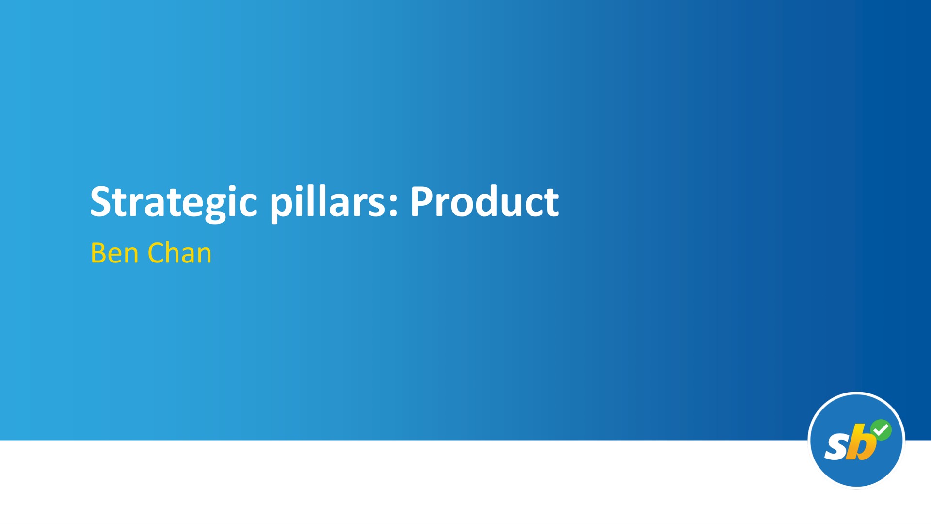 strategic pillars product ben | Flutter