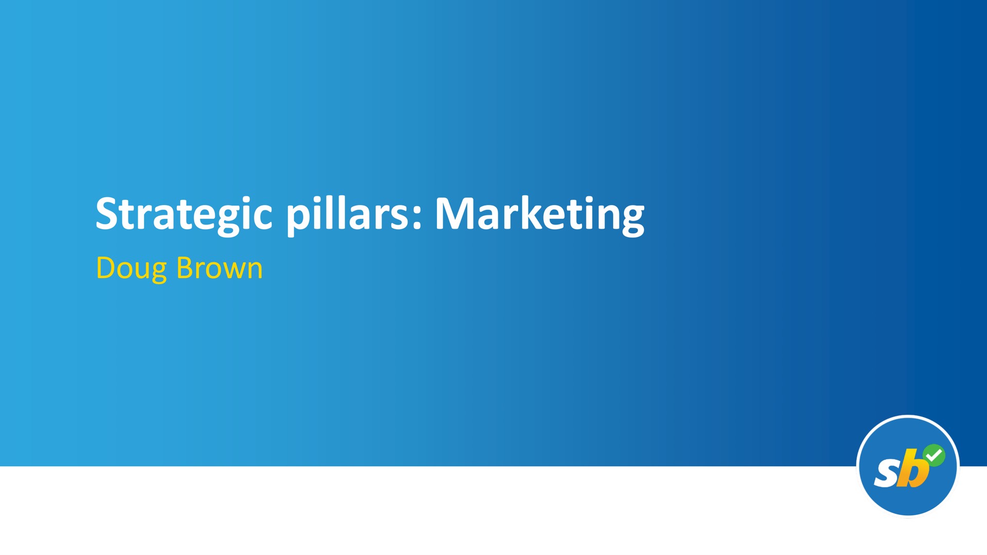 strategic pillars marketing brown | Flutter