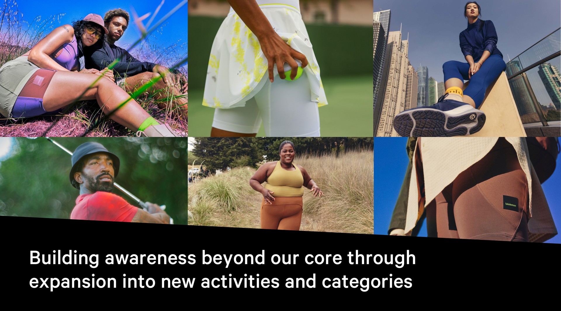building awareness beyond our core through expansion into new activities and categories | Lululemon