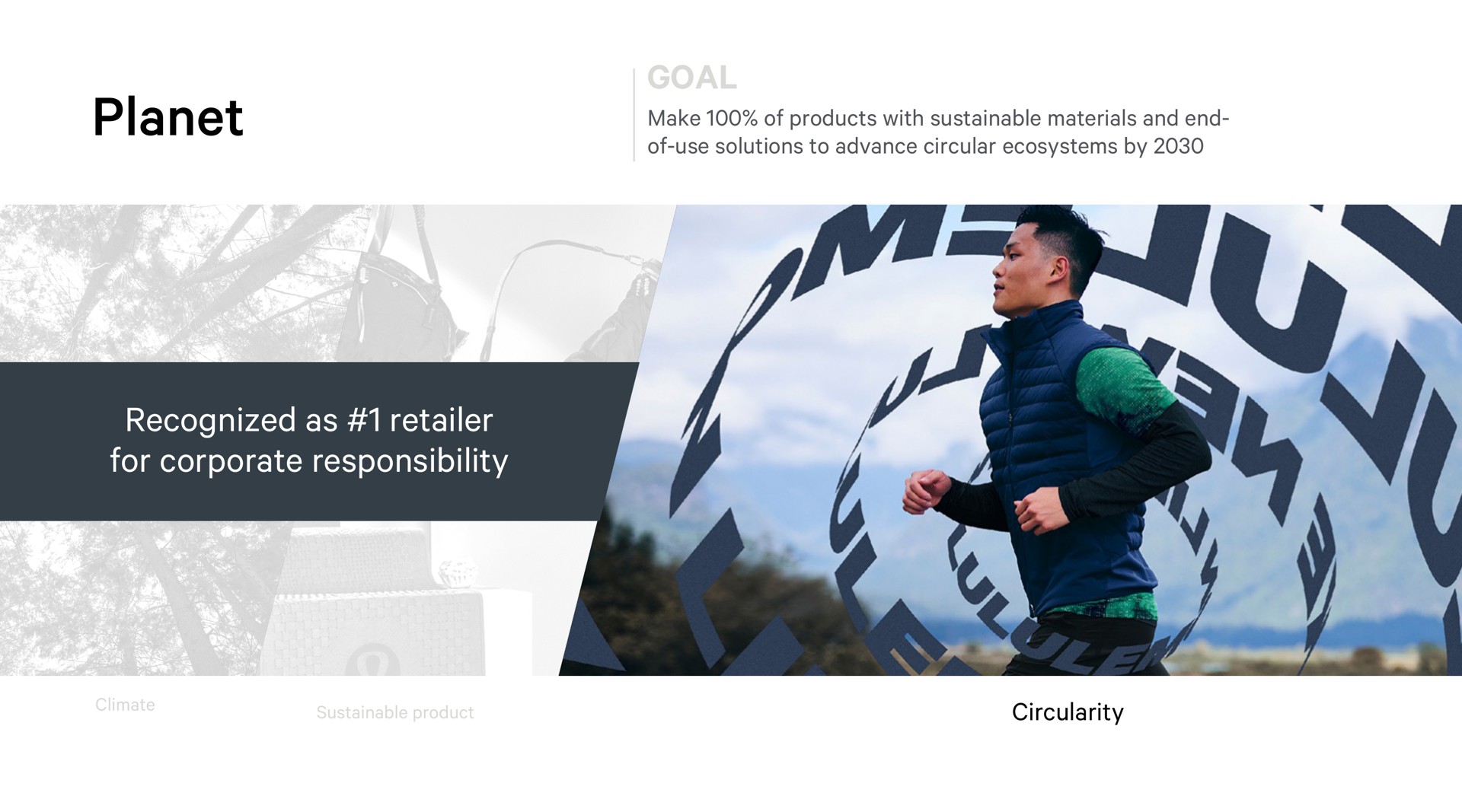 planet goal recognized as retailer for corporate responsibility a | Lululemon