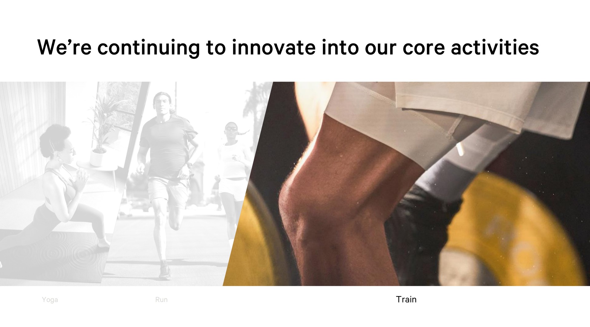 we continuing to innovate into our core activities | Lululemon