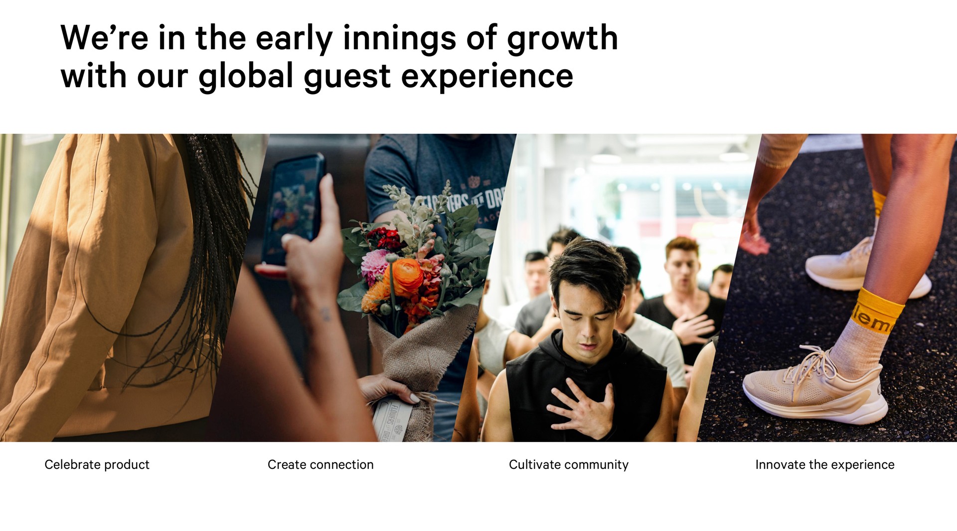 we in the early innings of growth with our global guest experience | Lululemon