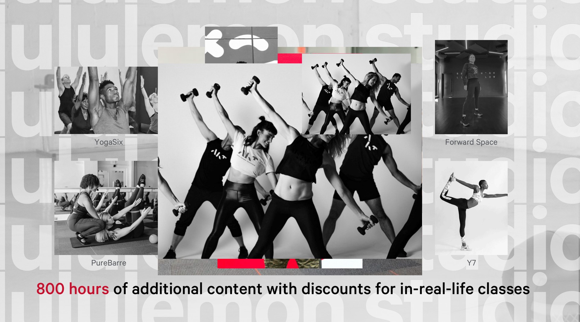 hours of additional content with discounts for in real life classes | Lululemon