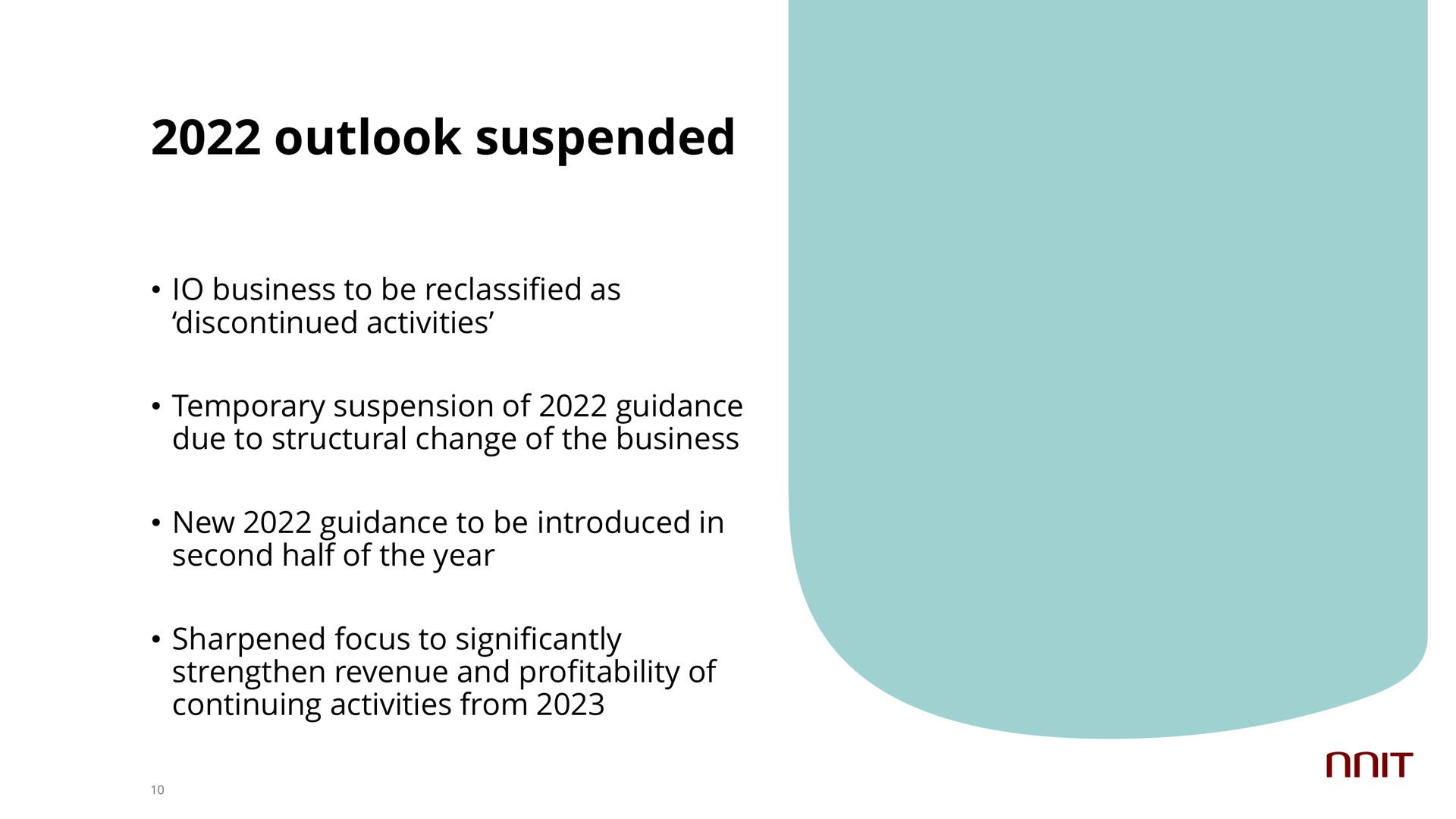 outlook suspended | NNIT