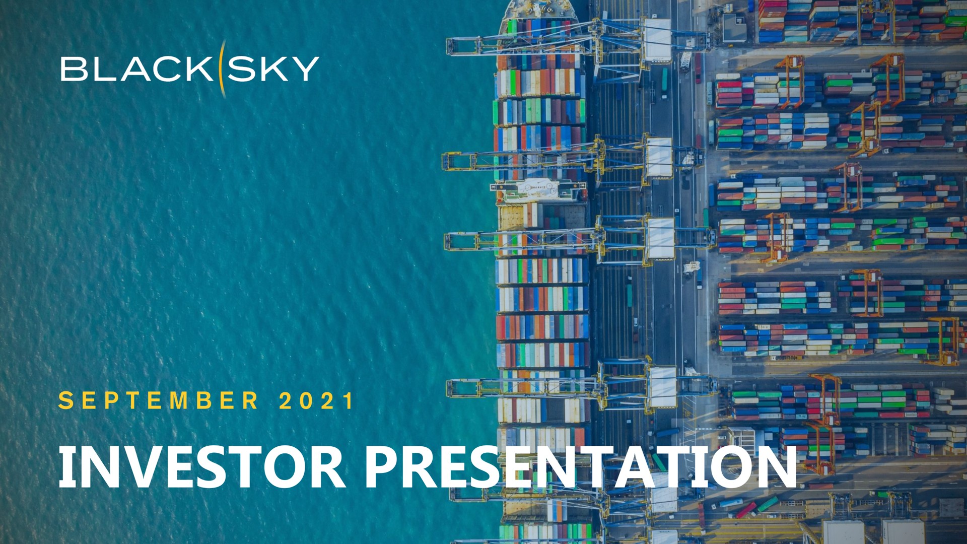 investor presentation black sky a | BlackSky