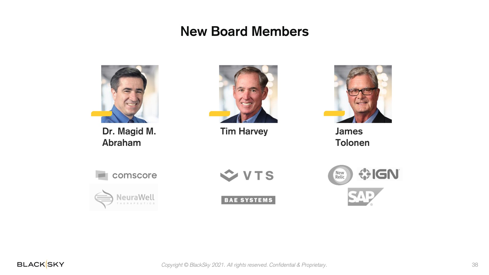 new board members | BlackSky