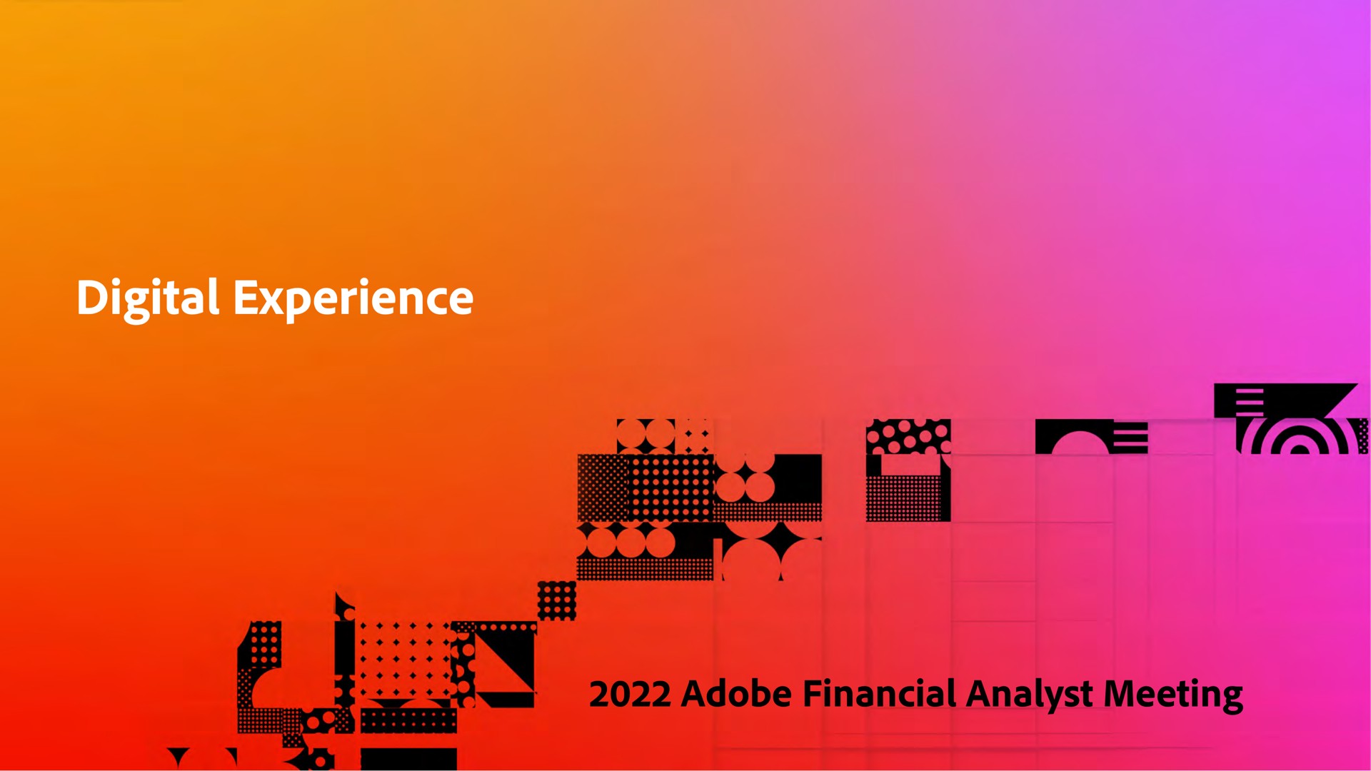digital experience adobe financial analyst meeting | Adobe