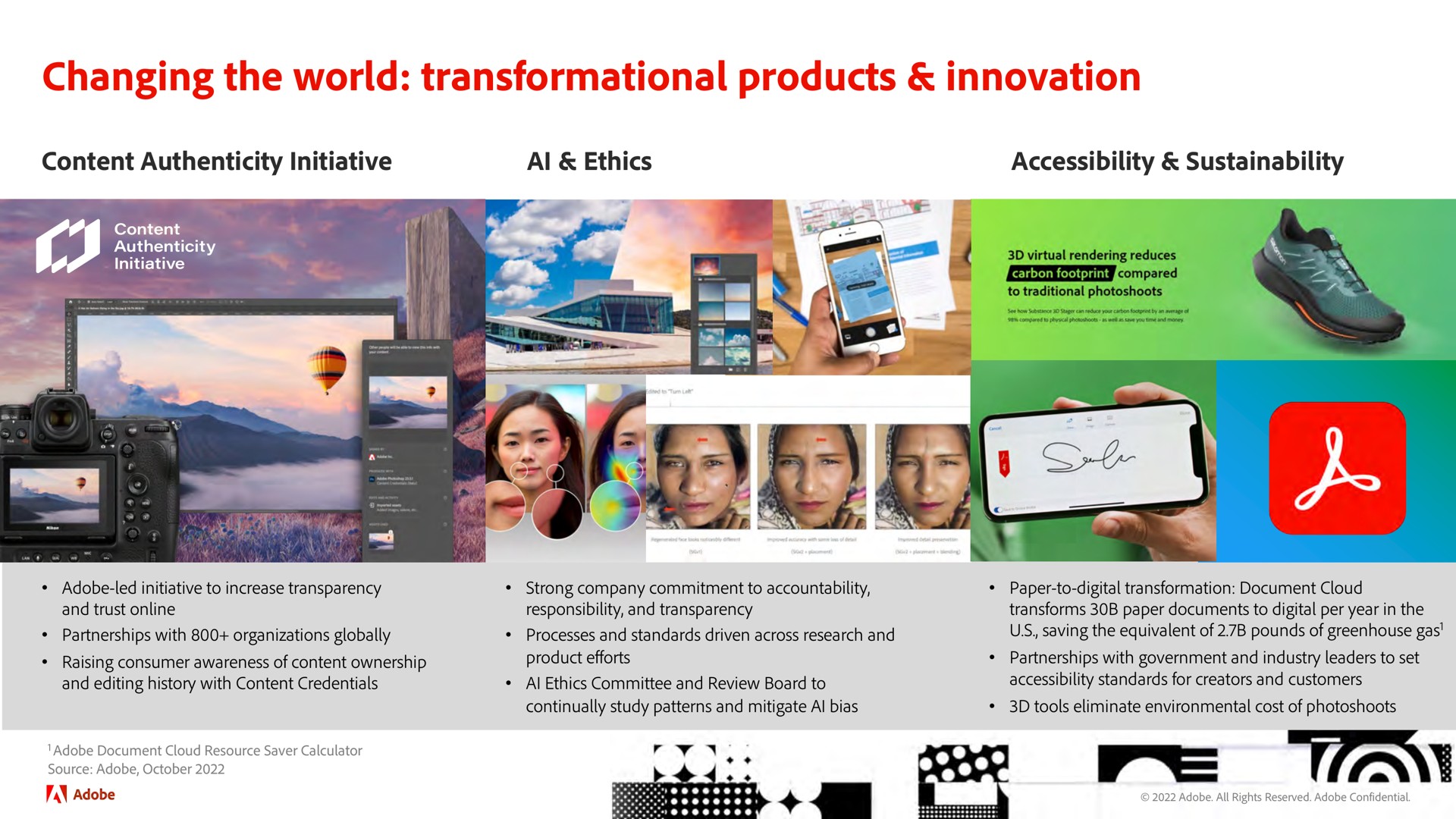 changing the world products innovation at | Adobe