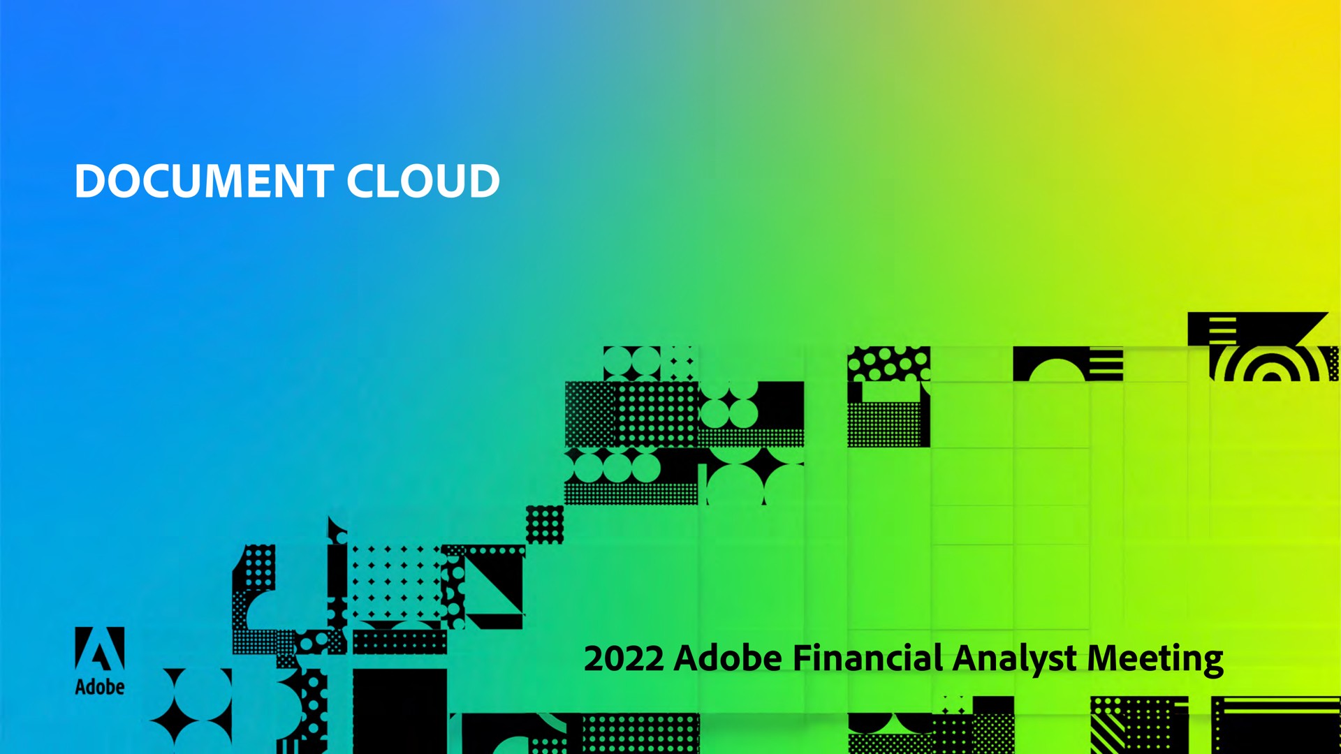 document cloud adobe financial analyst meeting a | Adobe