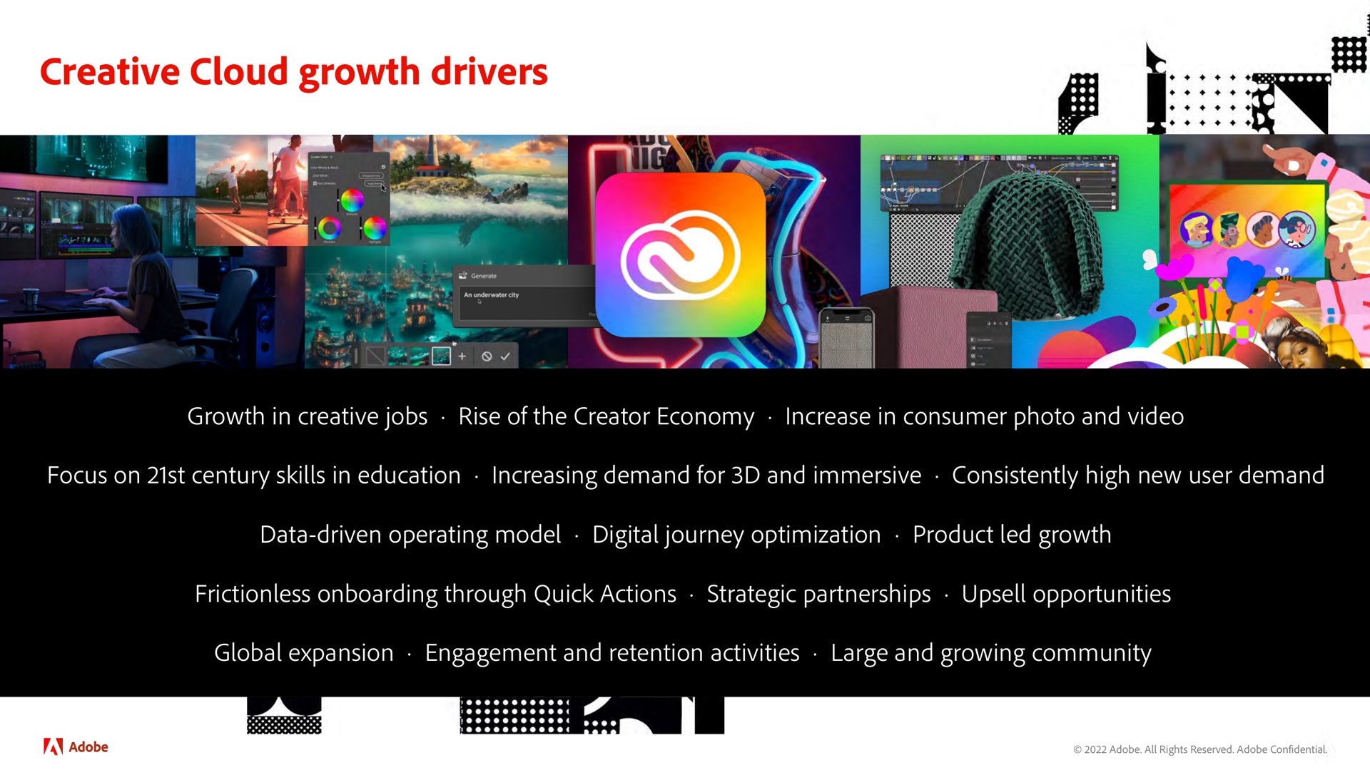 creative cloud growth drivers a vow | Adobe