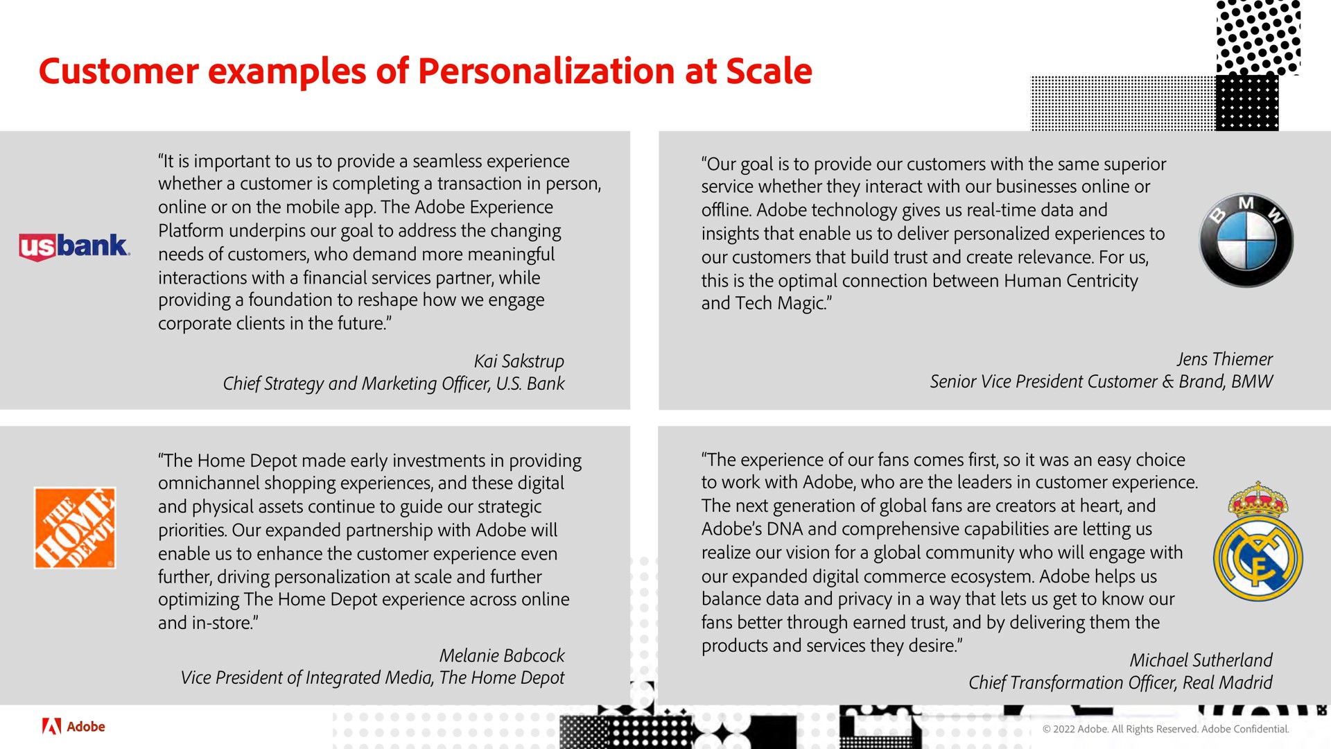 customer examples of personalization at scale i | Adobe