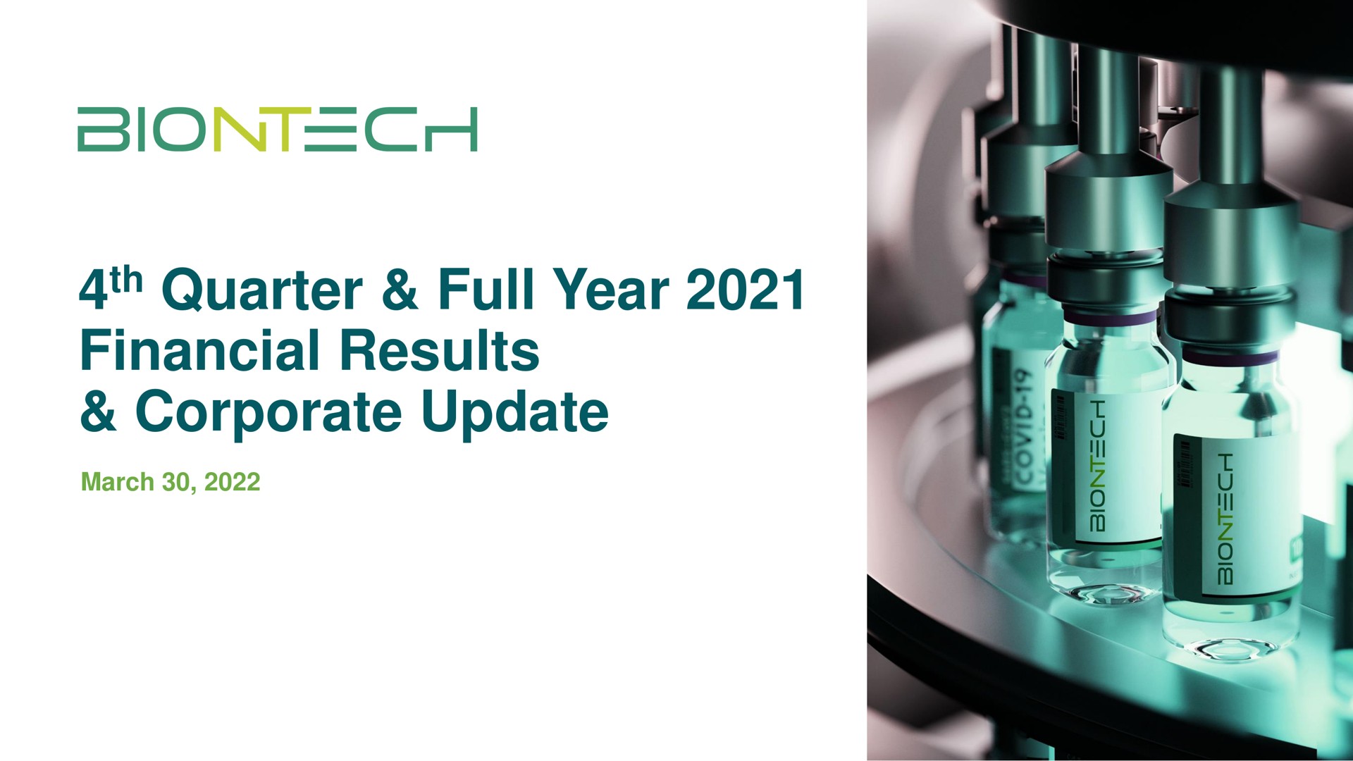 quarter full year financial results corporate update a | BioNTech