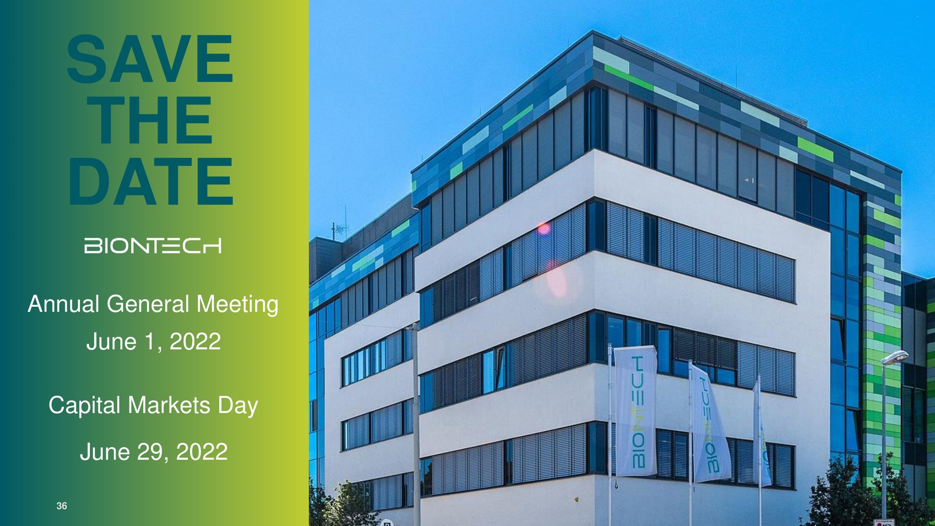 save the date annual general meeting june capital markets day june | BioNTech
