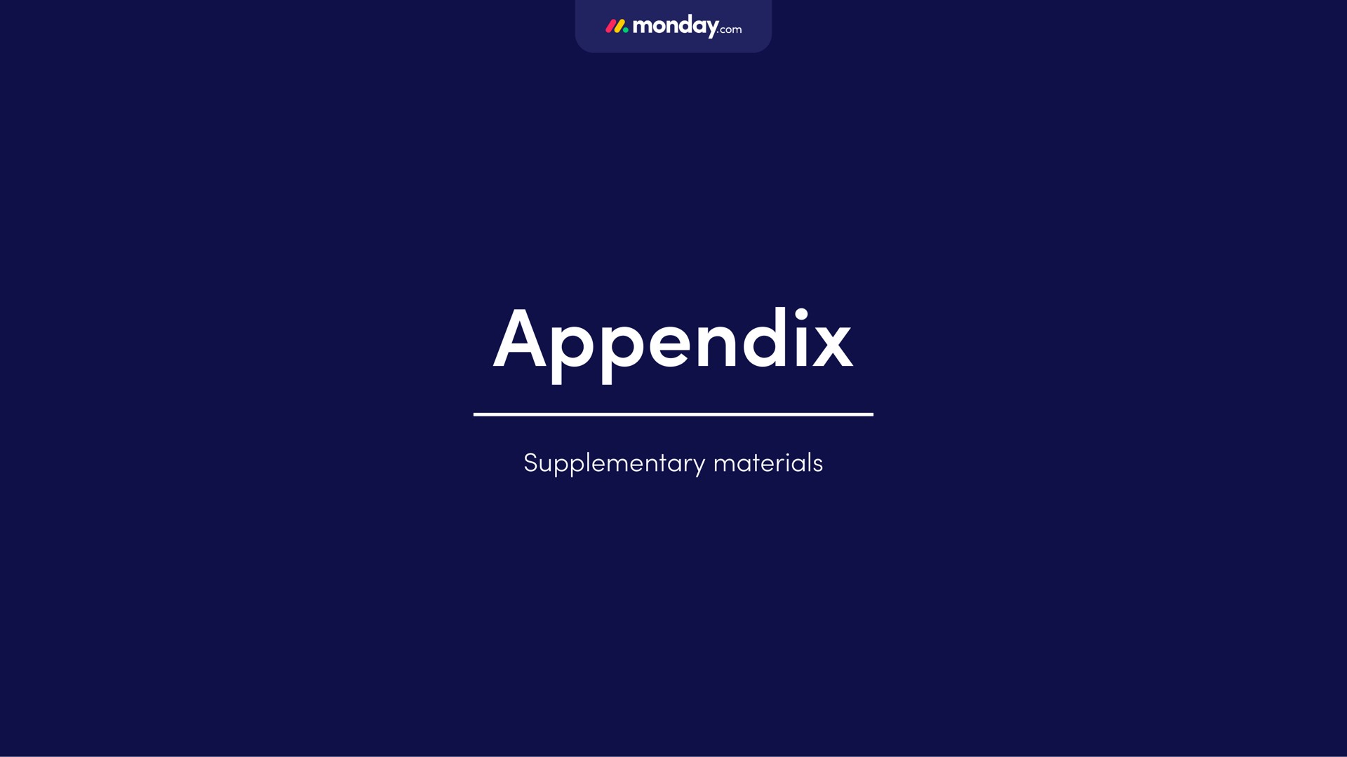 appendix | monday.com