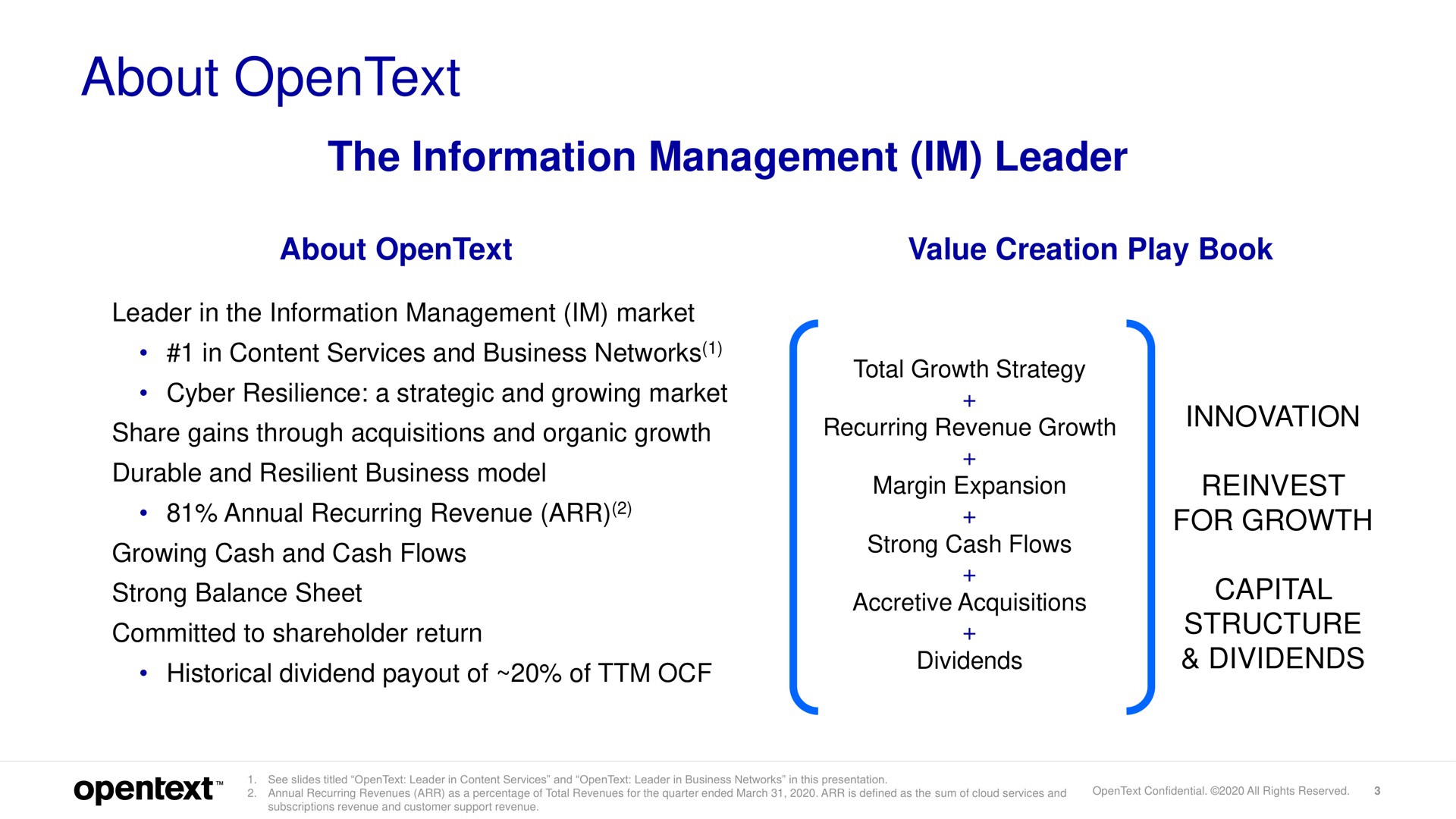about the information management leader | OpenText