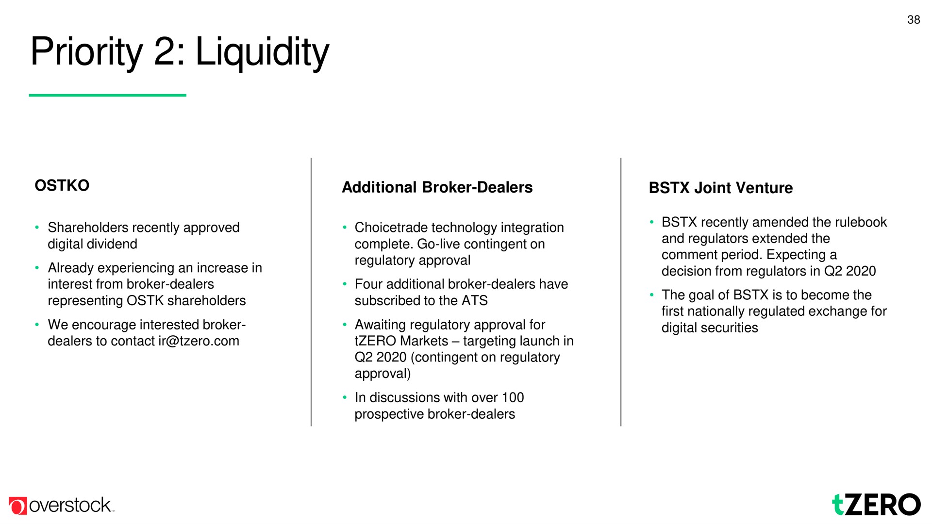 priority liquidity | Overstock