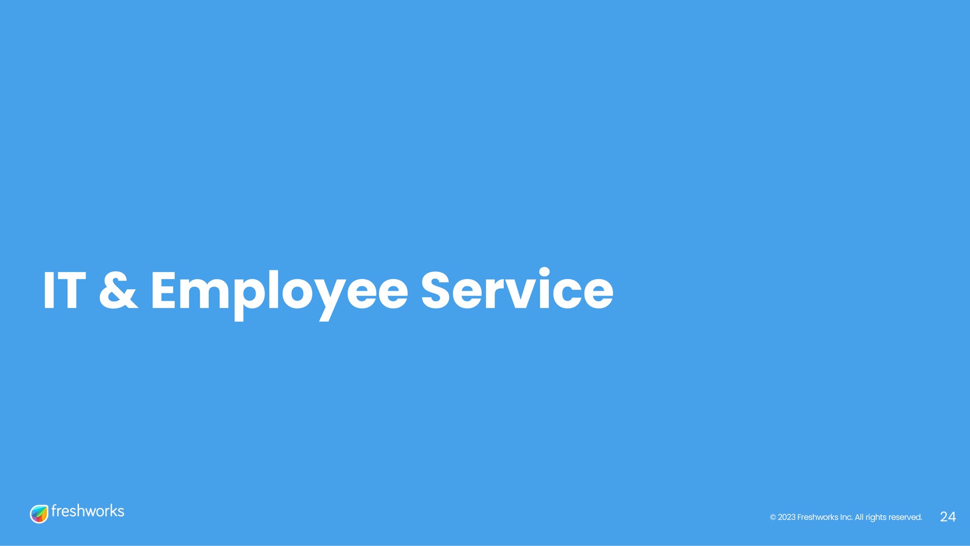 it employee service | Freshworks