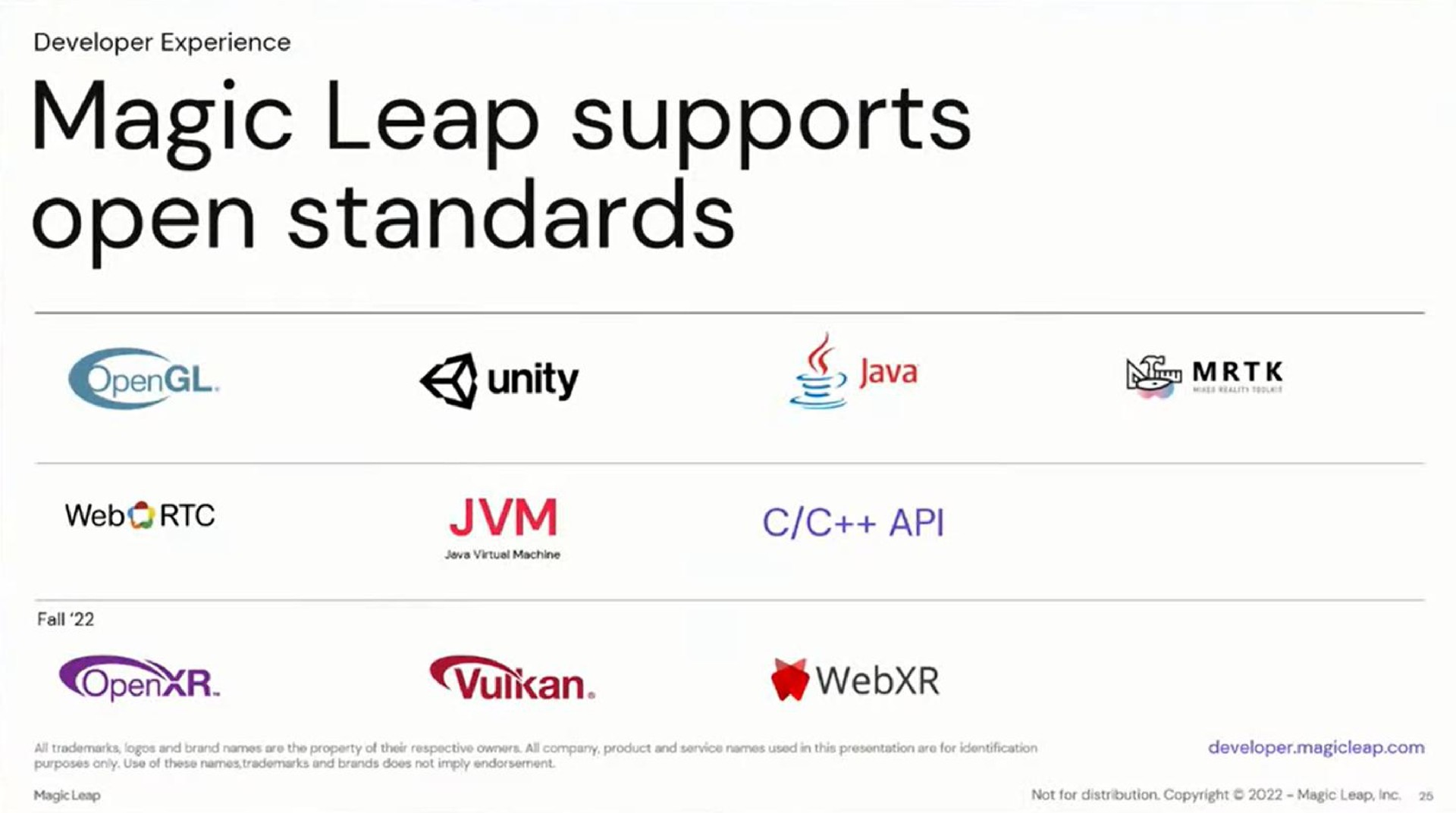 magic leap supports open standards unity is web | Magic Leap