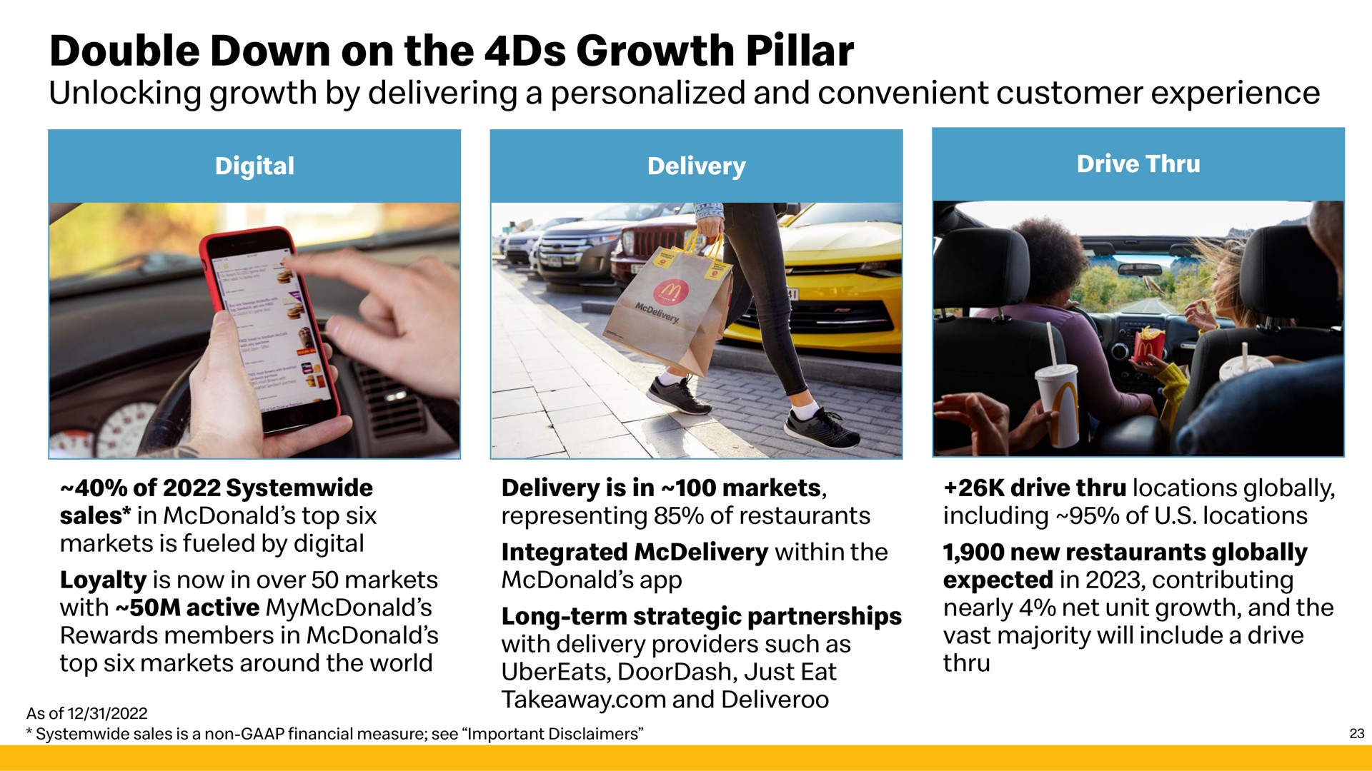 double down on the growth pillar | McDonald's