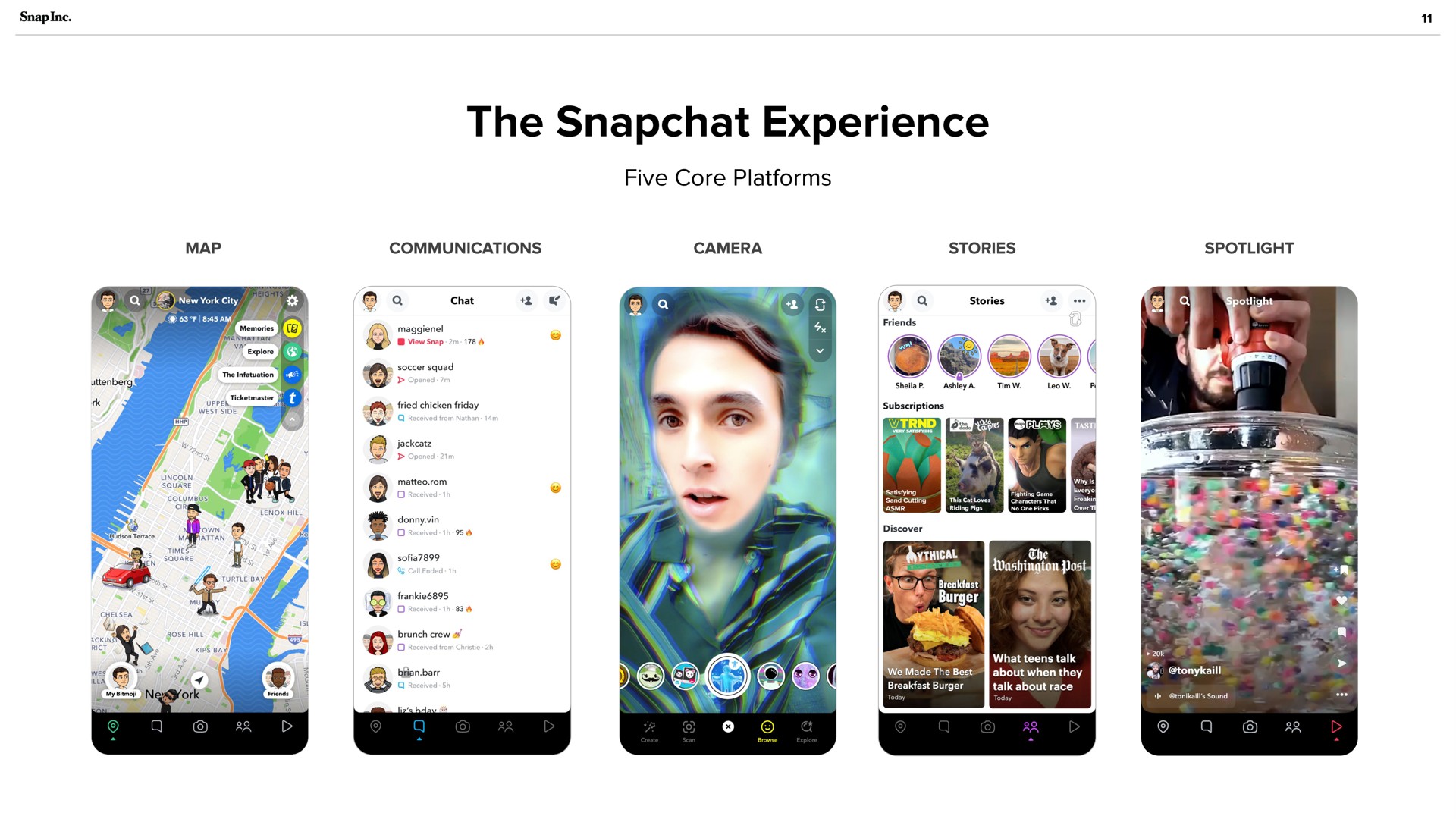 the experience | Snap Inc