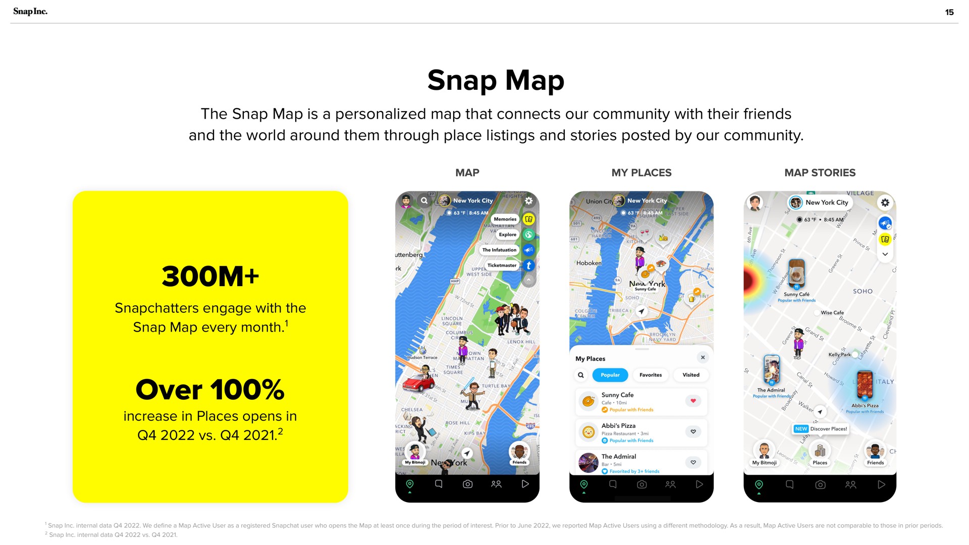 snap map over every month | Snap Inc