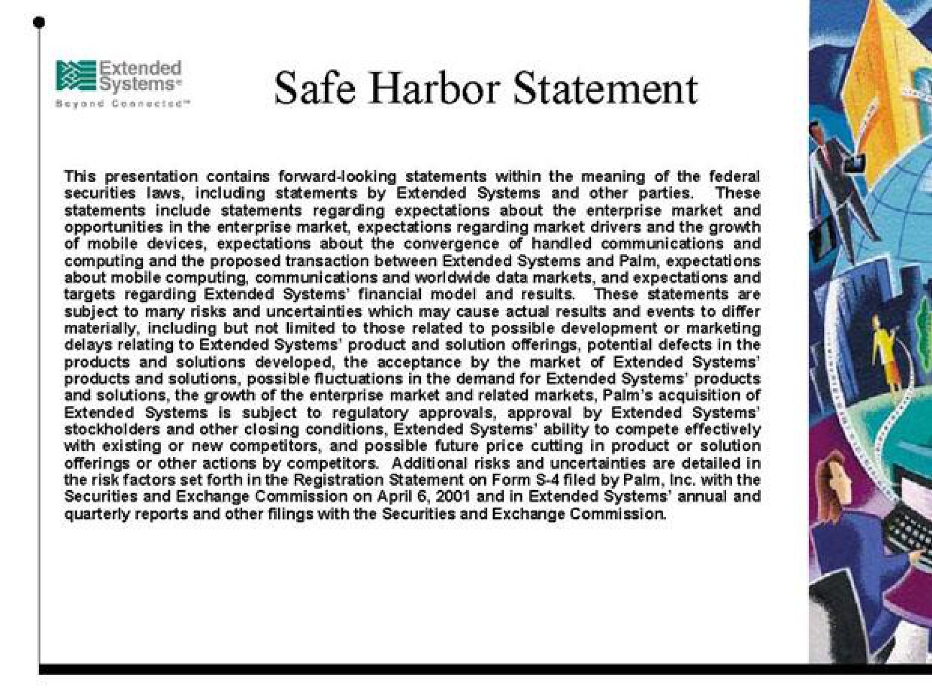 poe safe harbor statement | Extended Systems