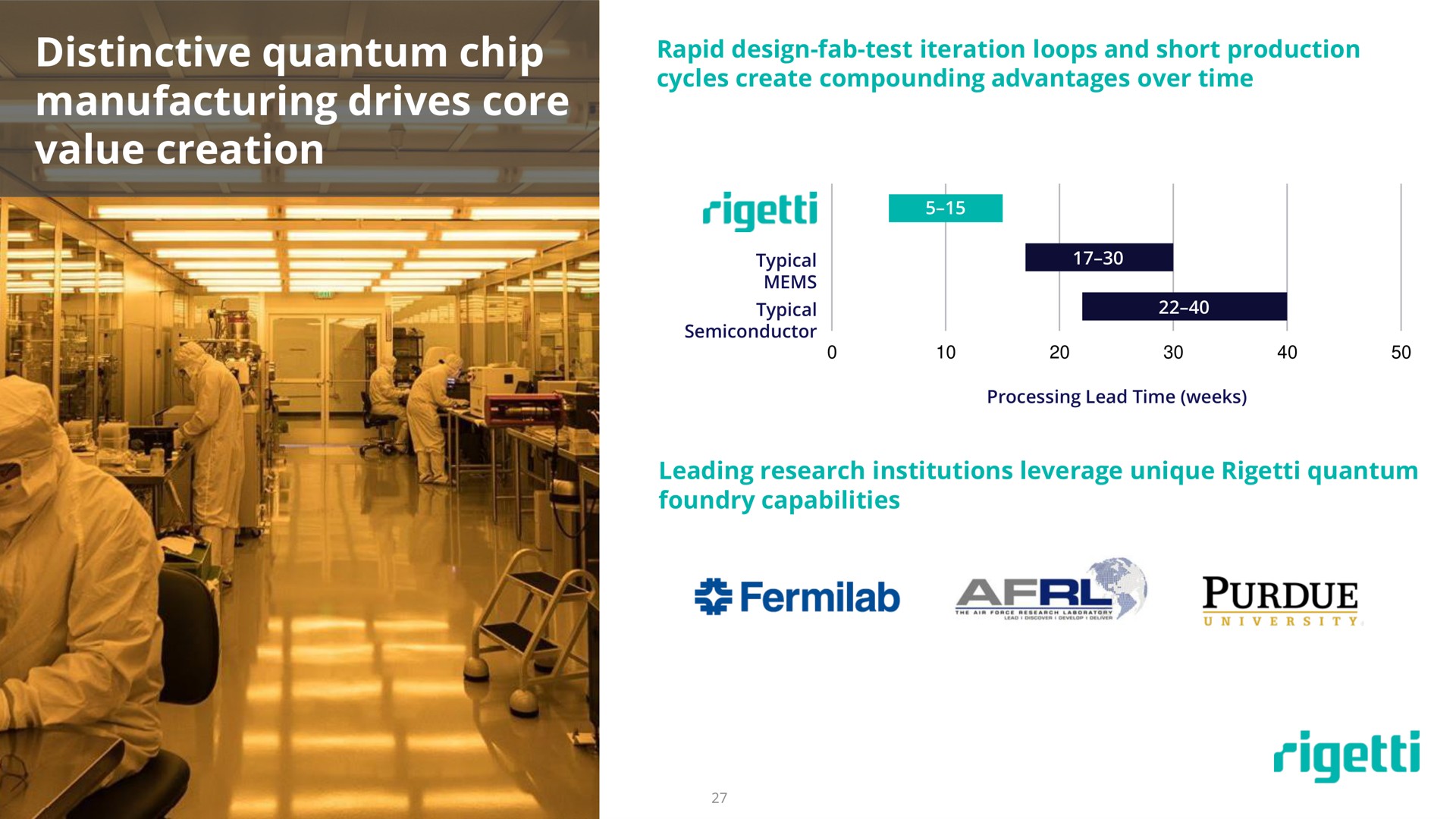distinctive quantum chip manufacturing drives core value creation typical | Rigetti