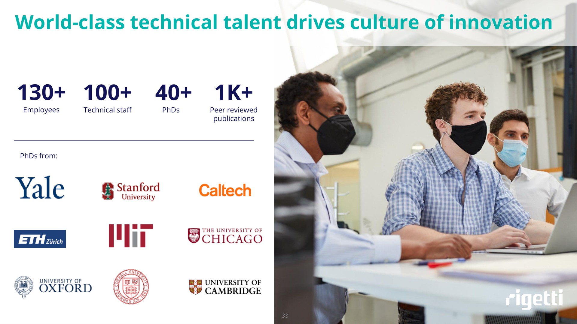 world class technical talent drives culture of innovation yale | Rigetti
