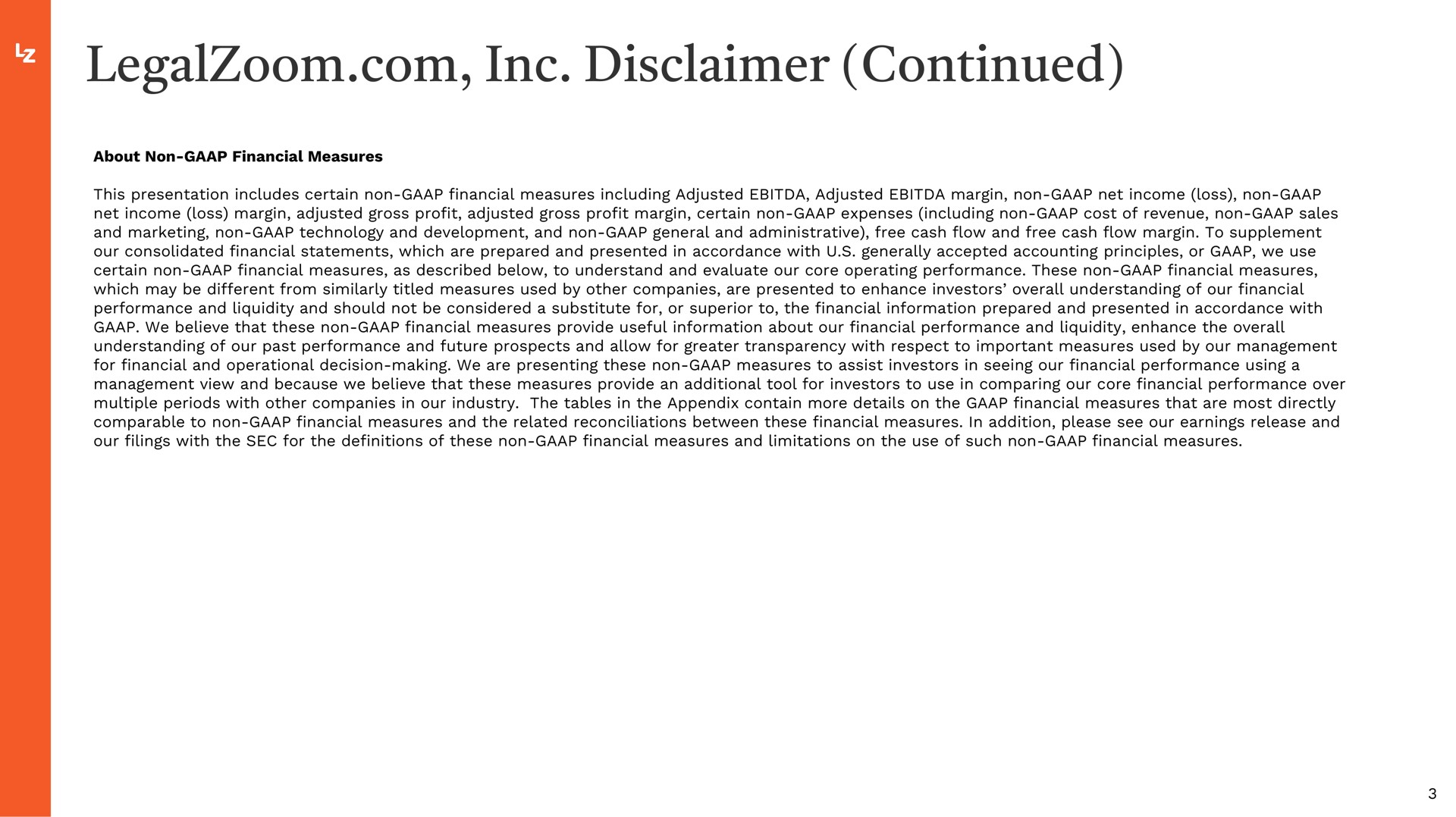 disclaimer continued | LegalZoom.com