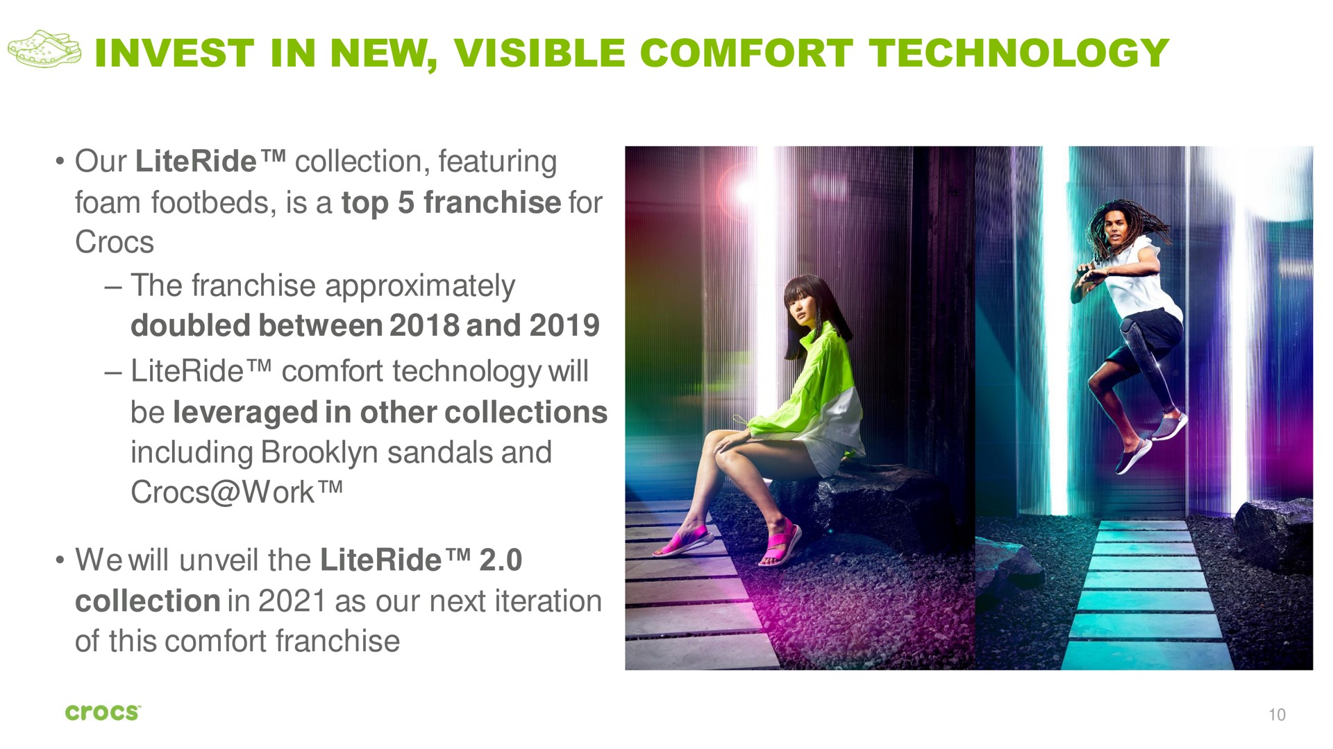 invest in new visible comfort technology | Crocs