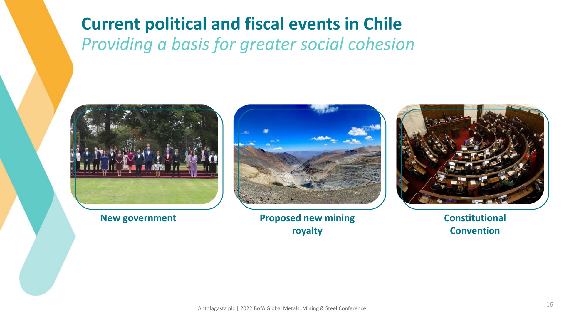 current political and fiscal events in chile providing a basis for greater social cohesion | Antofagasta