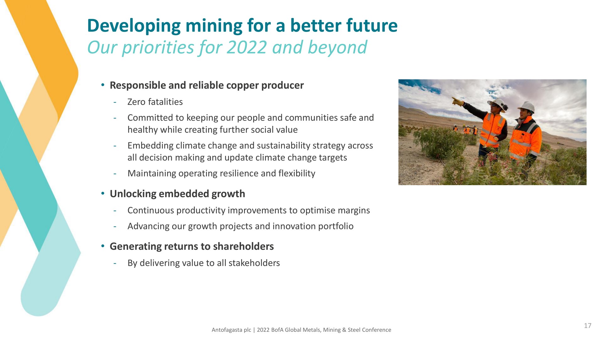 developing mining for a better future our priorities for and beyond | Antofagasta