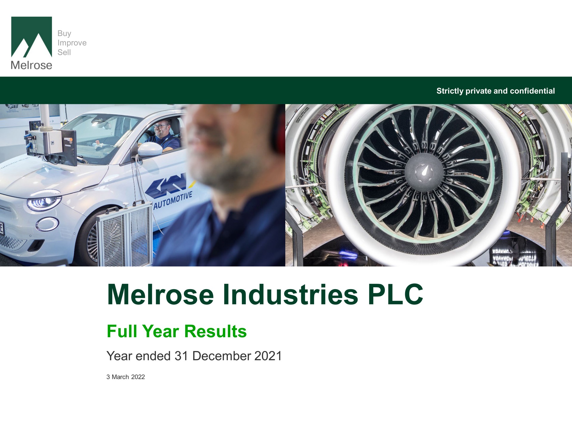 industries full year results | Melrose