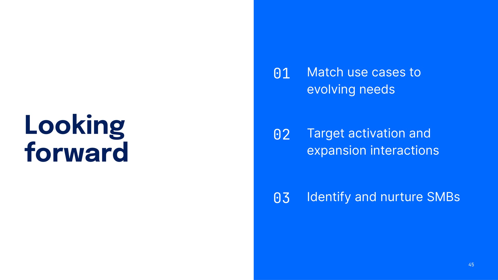 looking forward match use cases to evolving needs target activation and expansion interactions identify and nurture | DigitalOcean