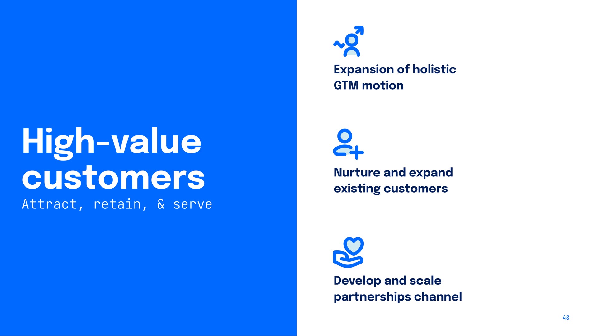 high value customers a a expansion of holistic motion nurture and expand existing develop and scale partnerships channel attract retain serve | DigitalOcean