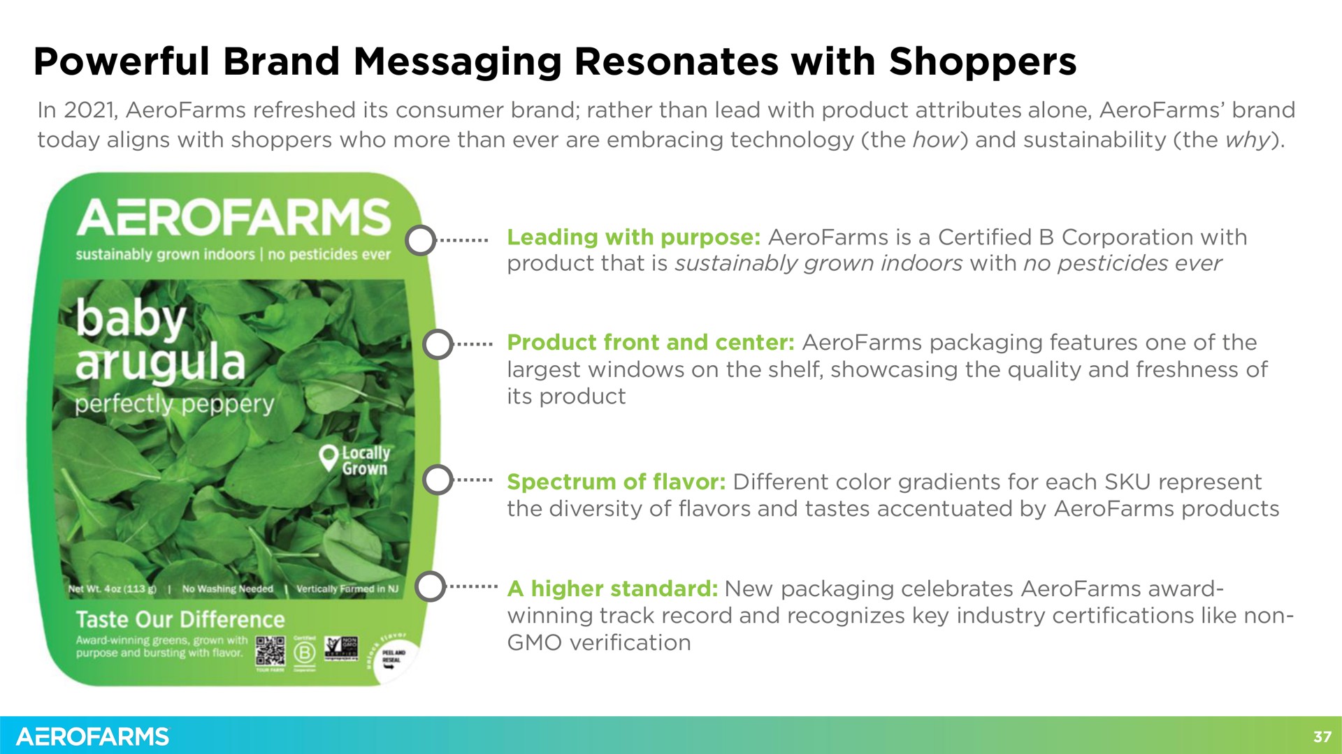 powerful brand messaging resonates with shoppers baby | AeroFarms