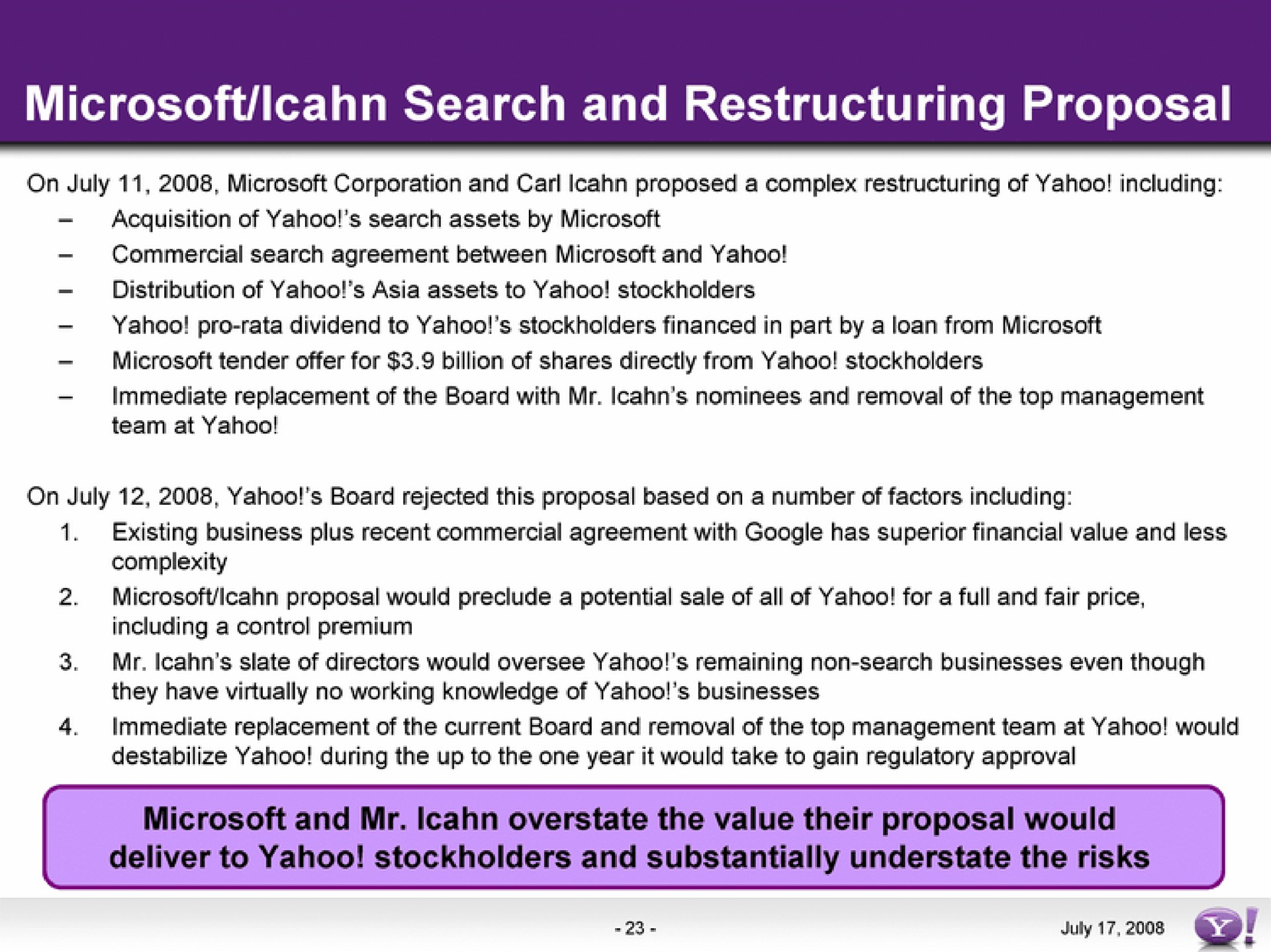 search and proposal | Yahoo