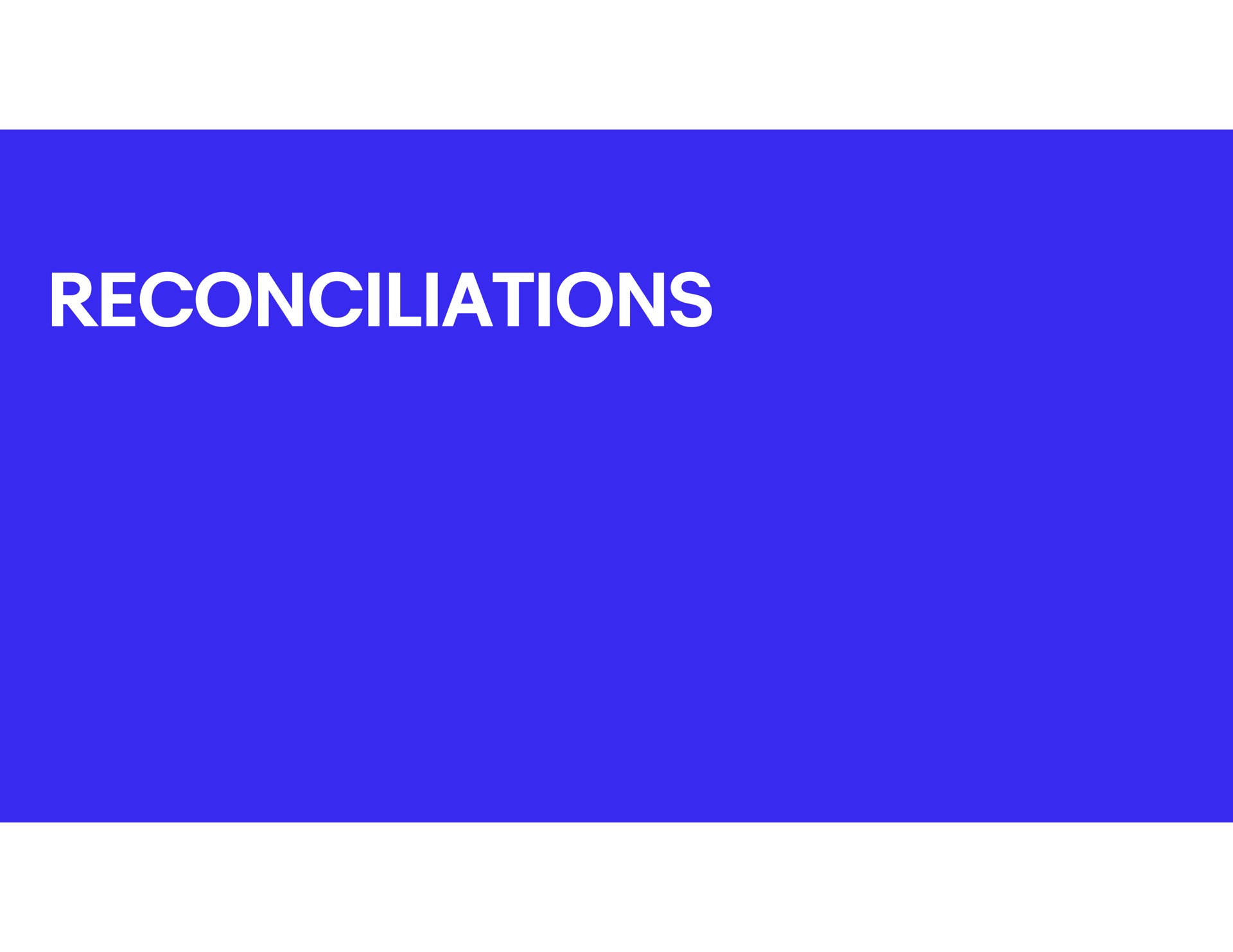 reconciliations | eBay