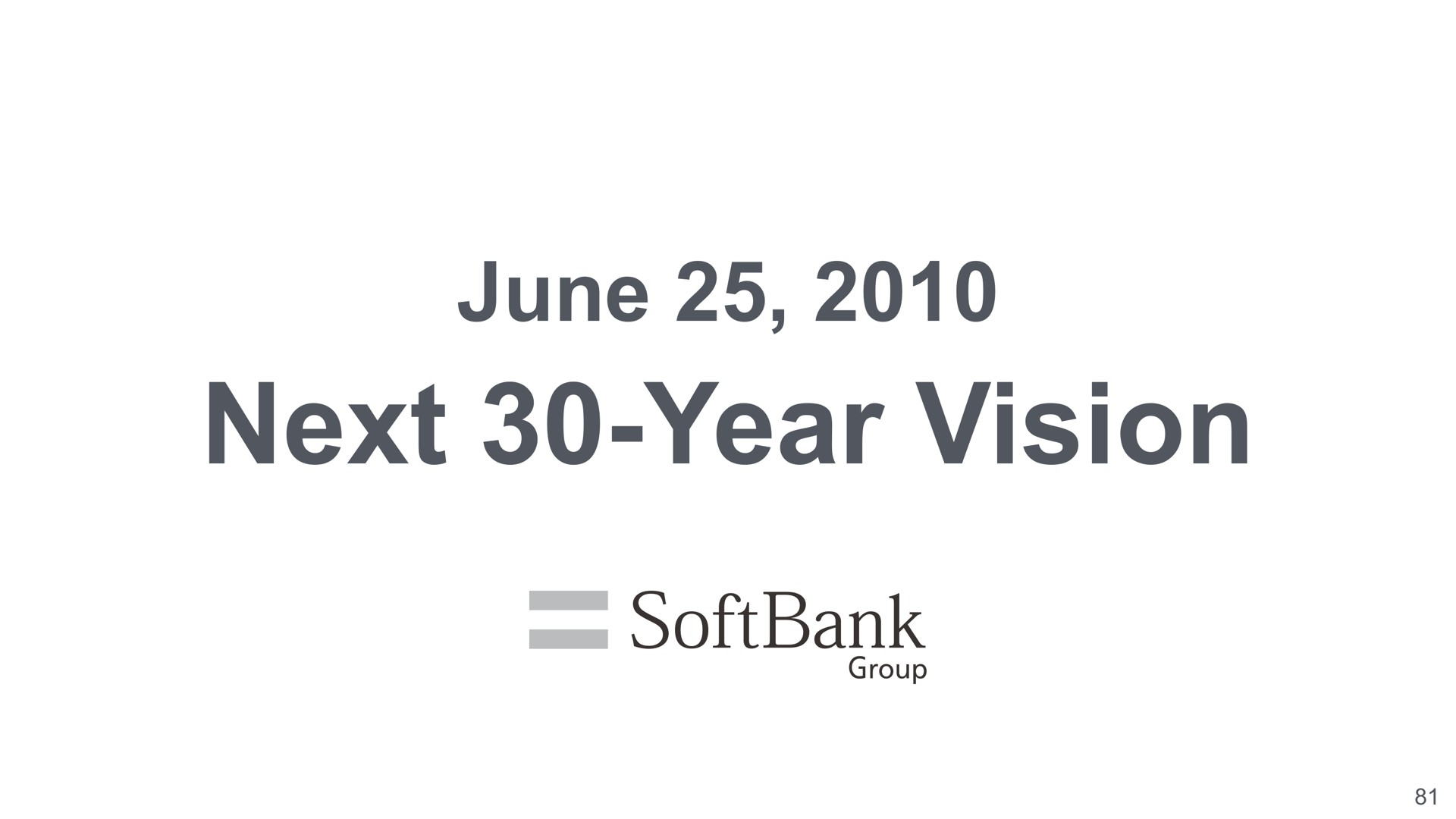 june next year vision | SoftBank